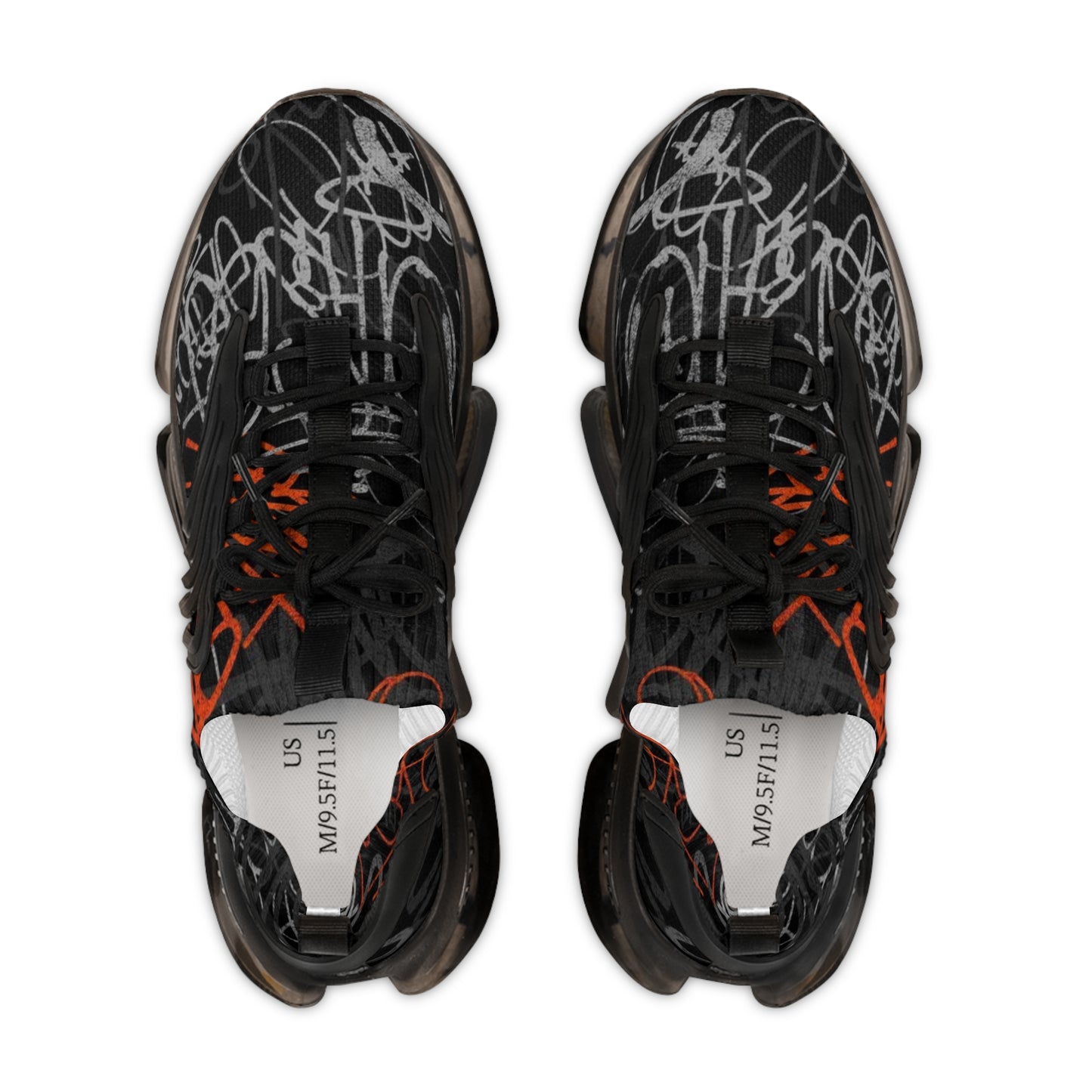 Mesh Sneakers - Graffiti Style Men's Shoes