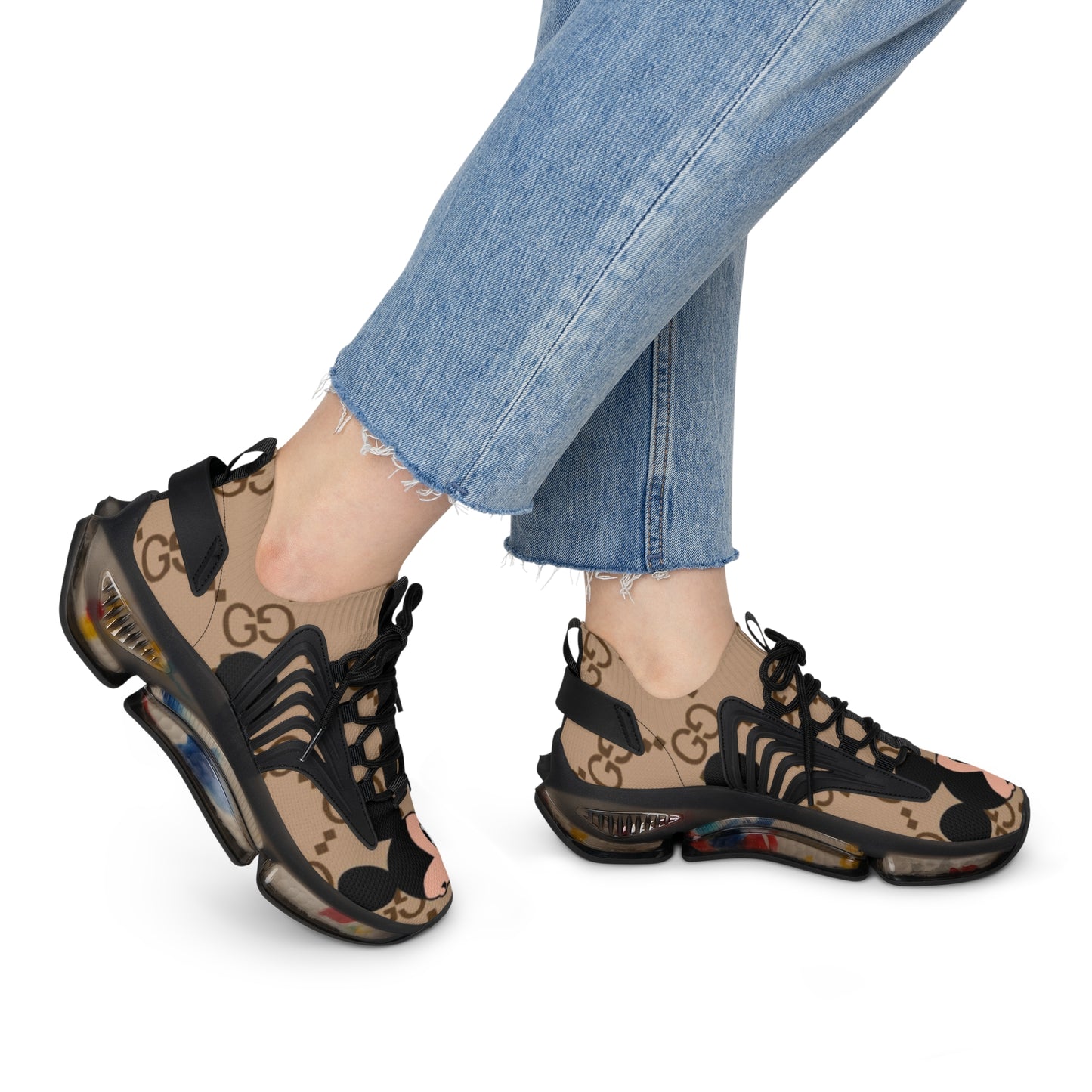 Sneakers - Mickey Mouse Gucci Design for Women