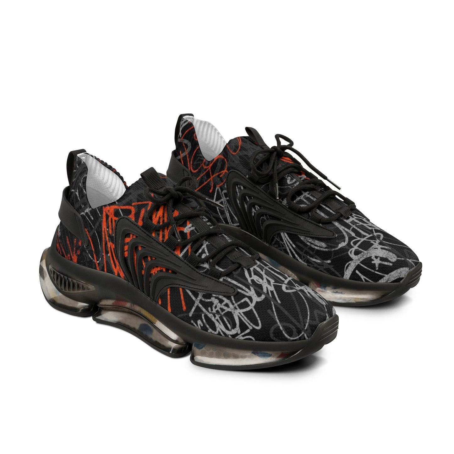 Mesh Sneakers - Graffiti Style Men's Shoes