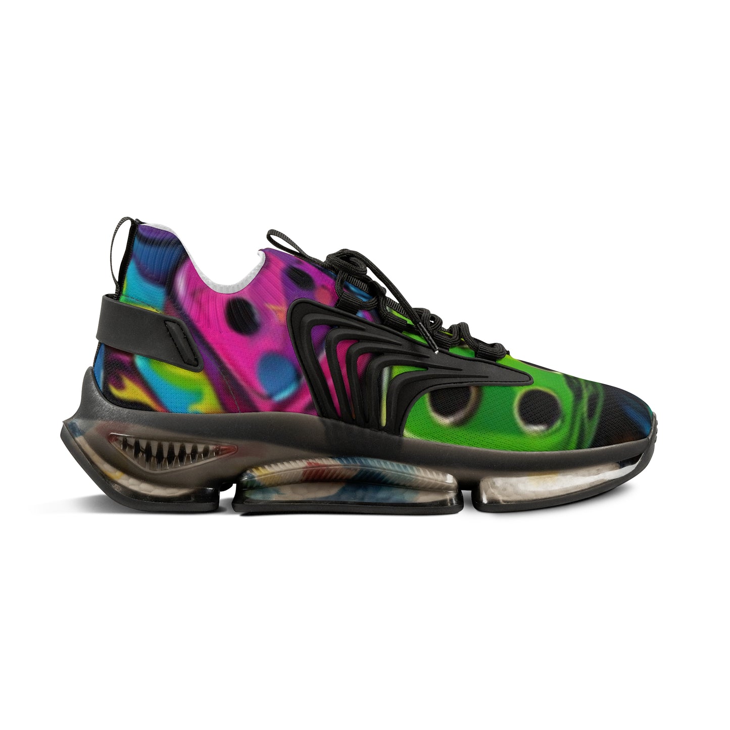 Roll the dice Men's Mesh Sneakers, Trendy Athletic Shoes, Colorful Casual Footwear, Statement Sneakers, Unique Sports Shoes