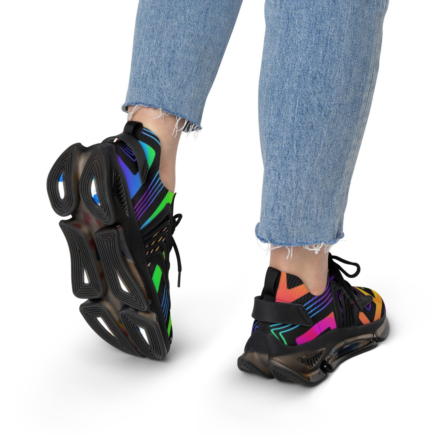 Colorful Women's Mesh Sneakers - Stylish Athletic Shoes for Casual Wear, Fitness, Street Style, Gifts for Her, Holiday Essentials