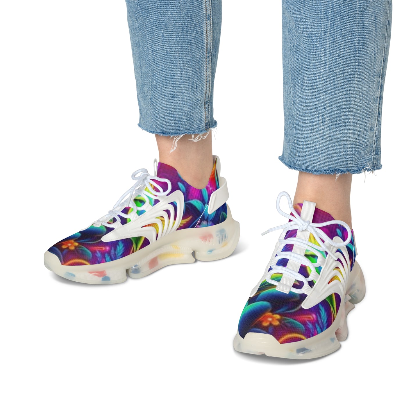 Colorful Women's Mesh Sneakers, Trendy Athletic Shoes, Stylish Sneakers for Women, Festival Walking Shoes, Comfortable Daily Wear