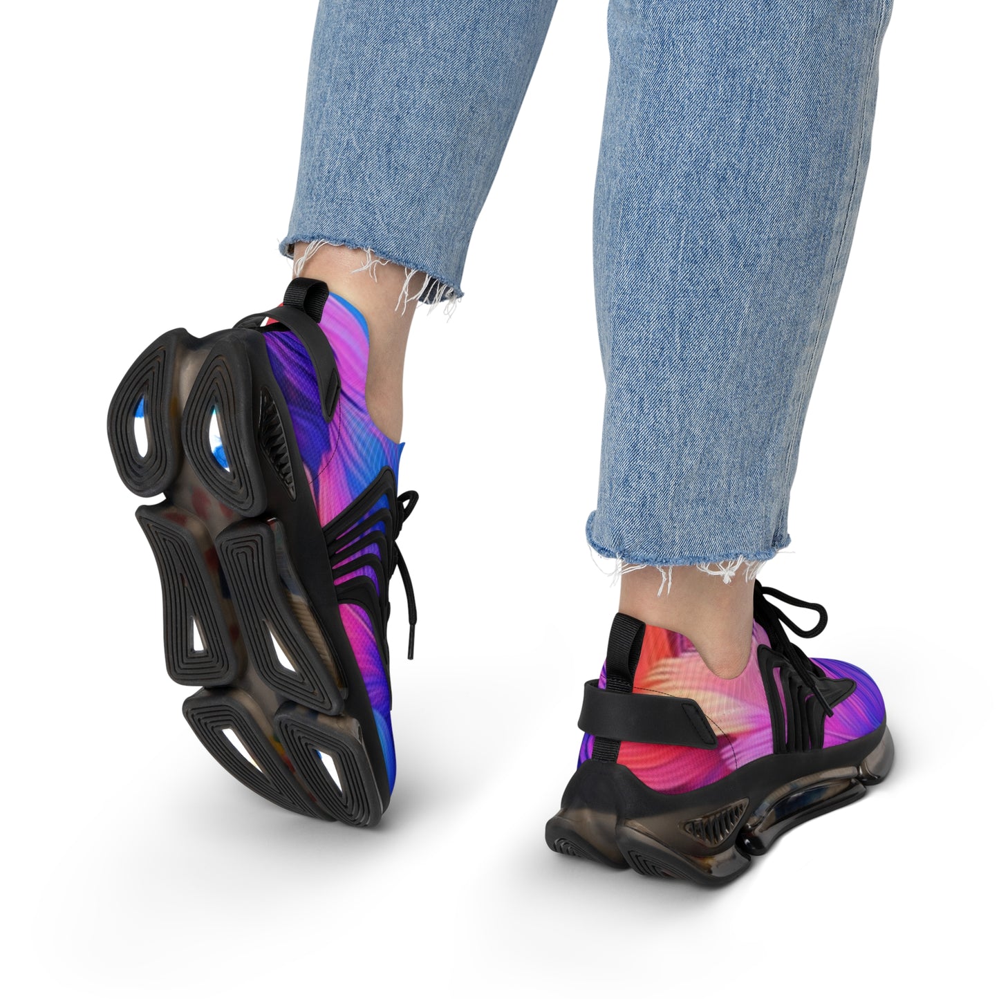 Colorful Women's Mesh Sneakers - Trendy Footwear, Lightweight Athletic Shoes, Sporty Lifestyle, Ideal for Running and Casual Wear