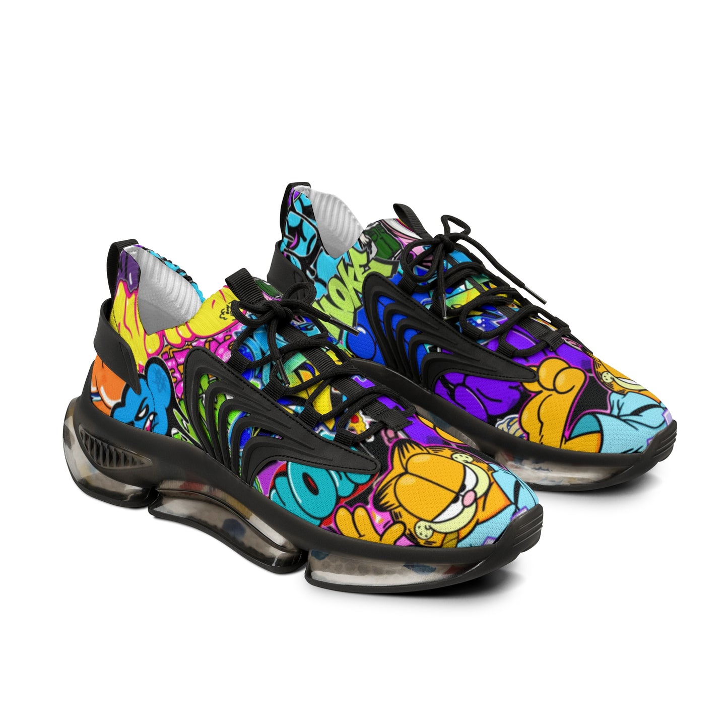 Men's Sneakers - Graffiti Style Shoes for Men