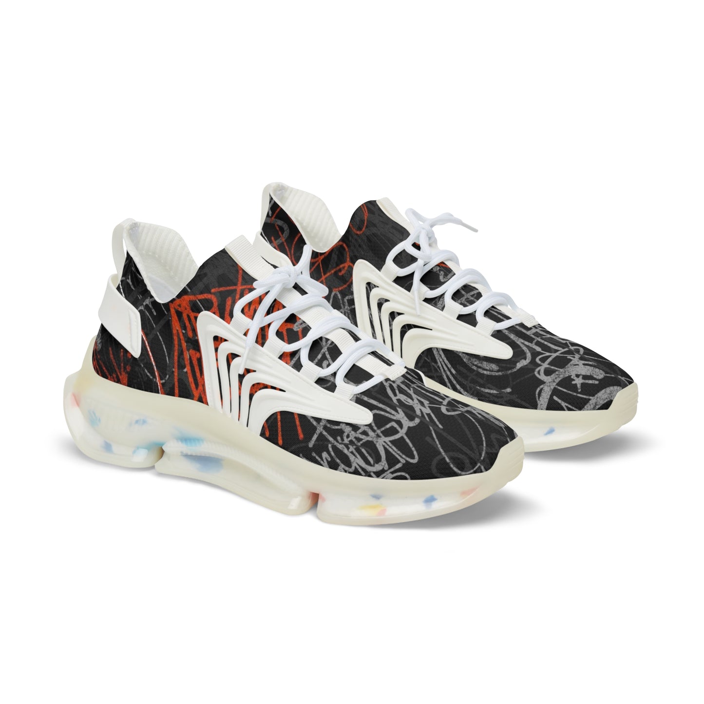 Mesh Sneakers - Graffiti Style Men's Shoes