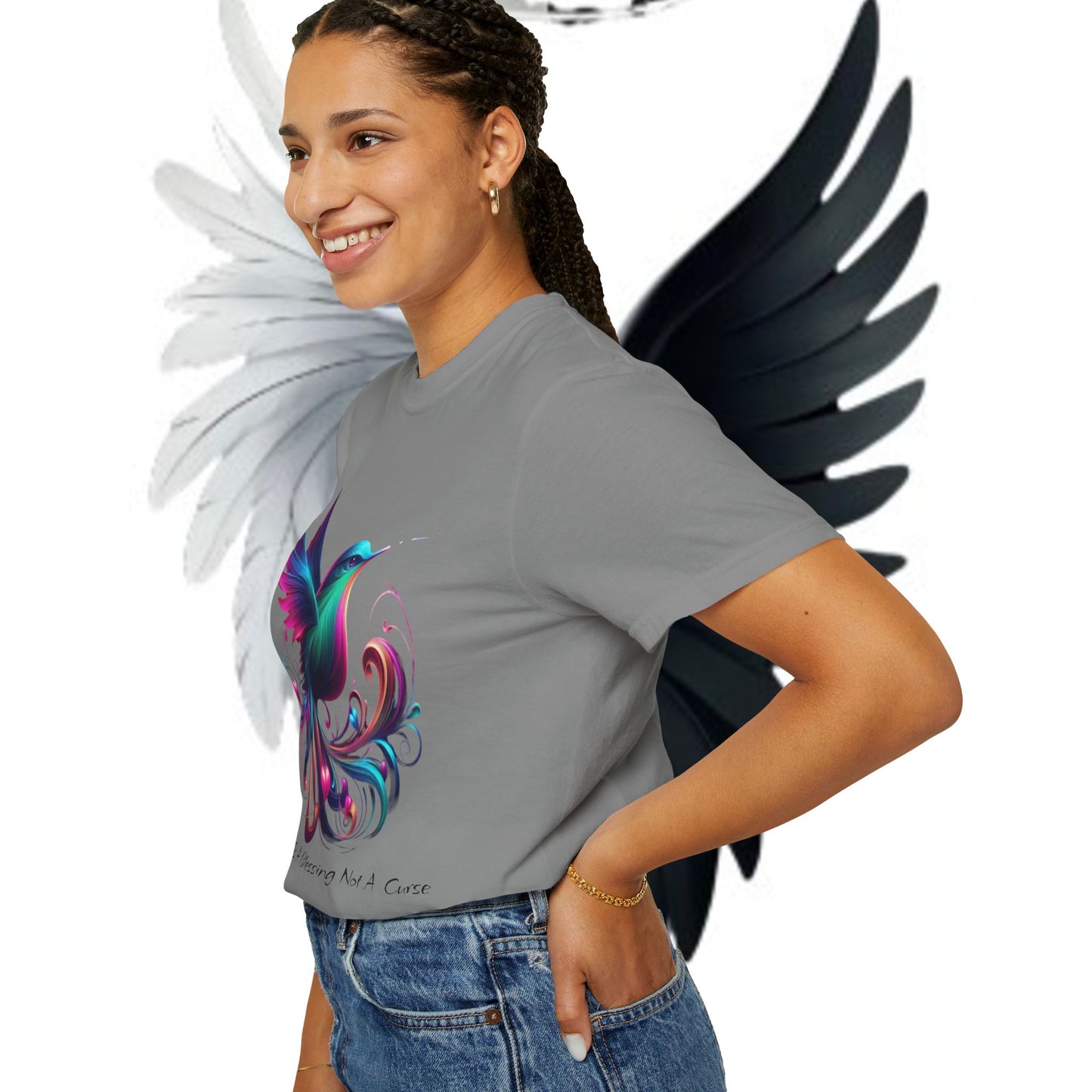 Garment-Dyed T-shirt - Freedom is a Blessing Design