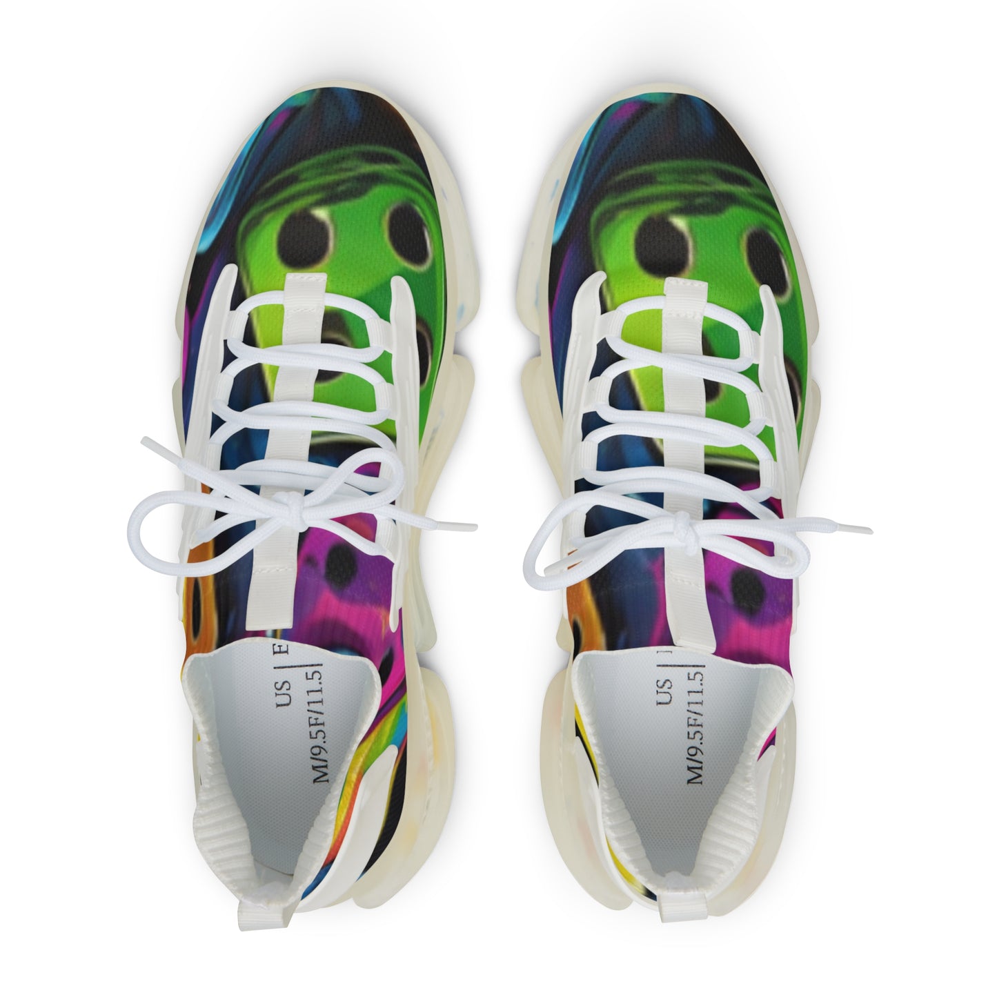 Roll the dice Men's Mesh Sneakers, Trendy Athletic Shoes, Colorful Casual Footwear, Statement Sneakers, Unique Sports Shoes