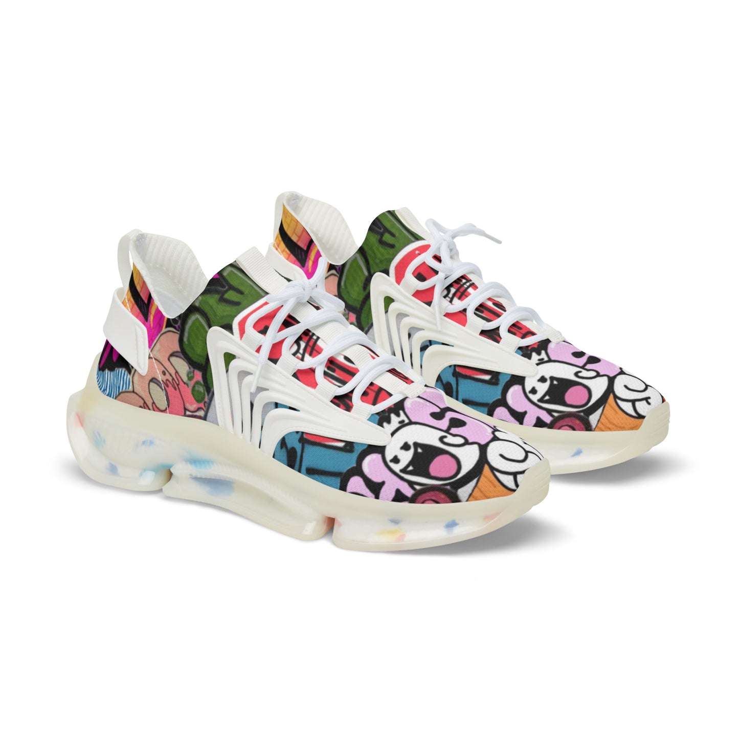 Colorful Men's Mesh Sneakers for Trendy Casual Wear, Street Style Shoes, Athletic Footwear, Unique Gift for Fashion Lovers
