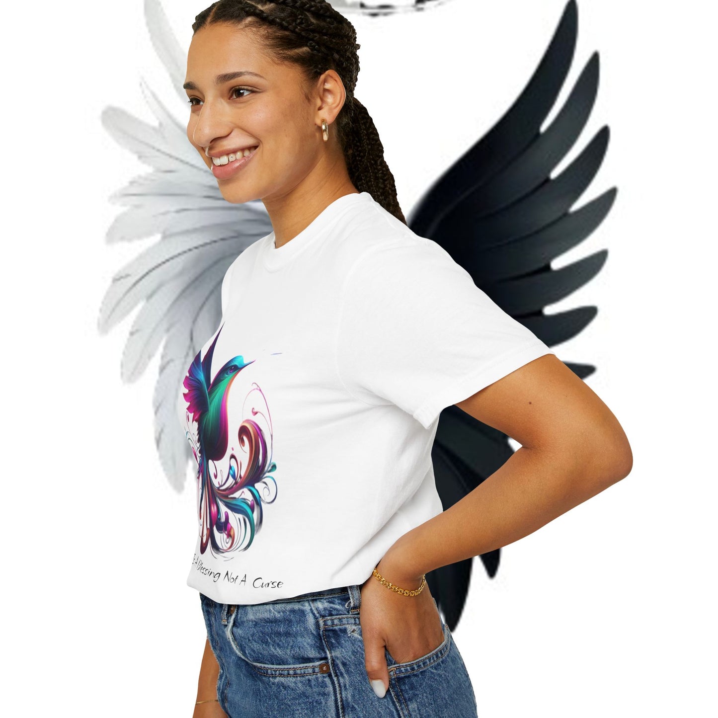 Garment-Dyed T-shirt - Freedom is a Blessing Design