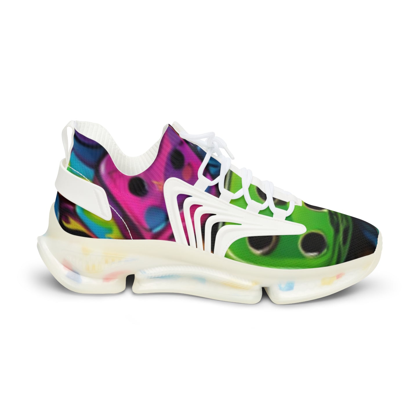 Roll the dice Men's Mesh Sneakers, Trendy Athletic Shoes, Colorful Casual Footwear, Statement Sneakers, Unique Sports Shoes