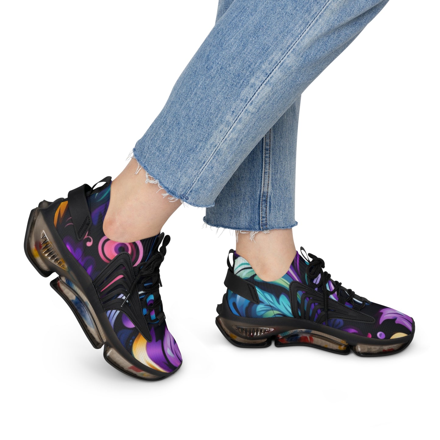 Colorful Women's Mesh Sneakers for Comfort and Style, Fashion Sneakers, Trendy Footwear, Exercise Shoes, Unique Gifts