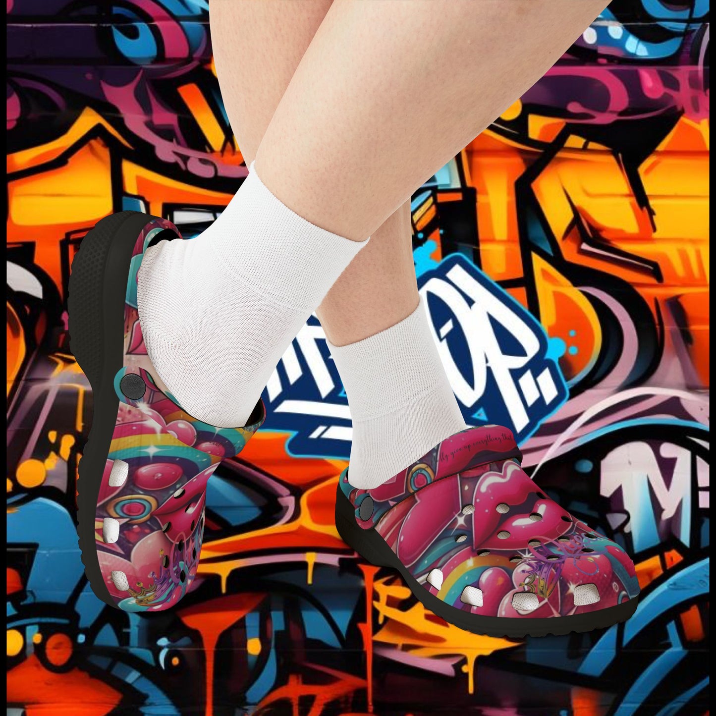 Foam Shoes - Queen with Colorful Design