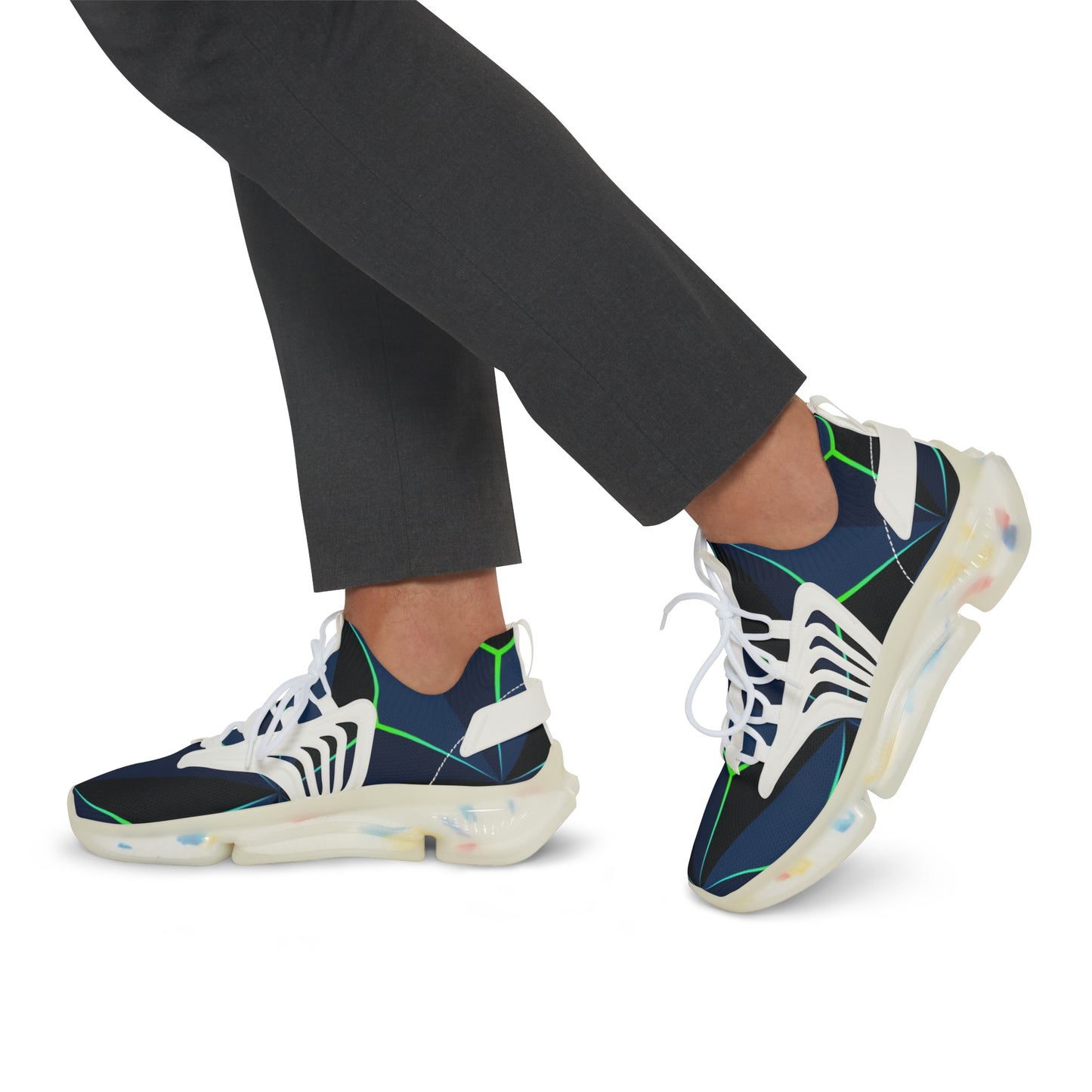 Stylish Men's Mesh Sneakers for Active Lifestyle, Unique Urban Footwear, Comfortable Sneakers, Trendy Sports Shoes, Fashionable Casual Kicks