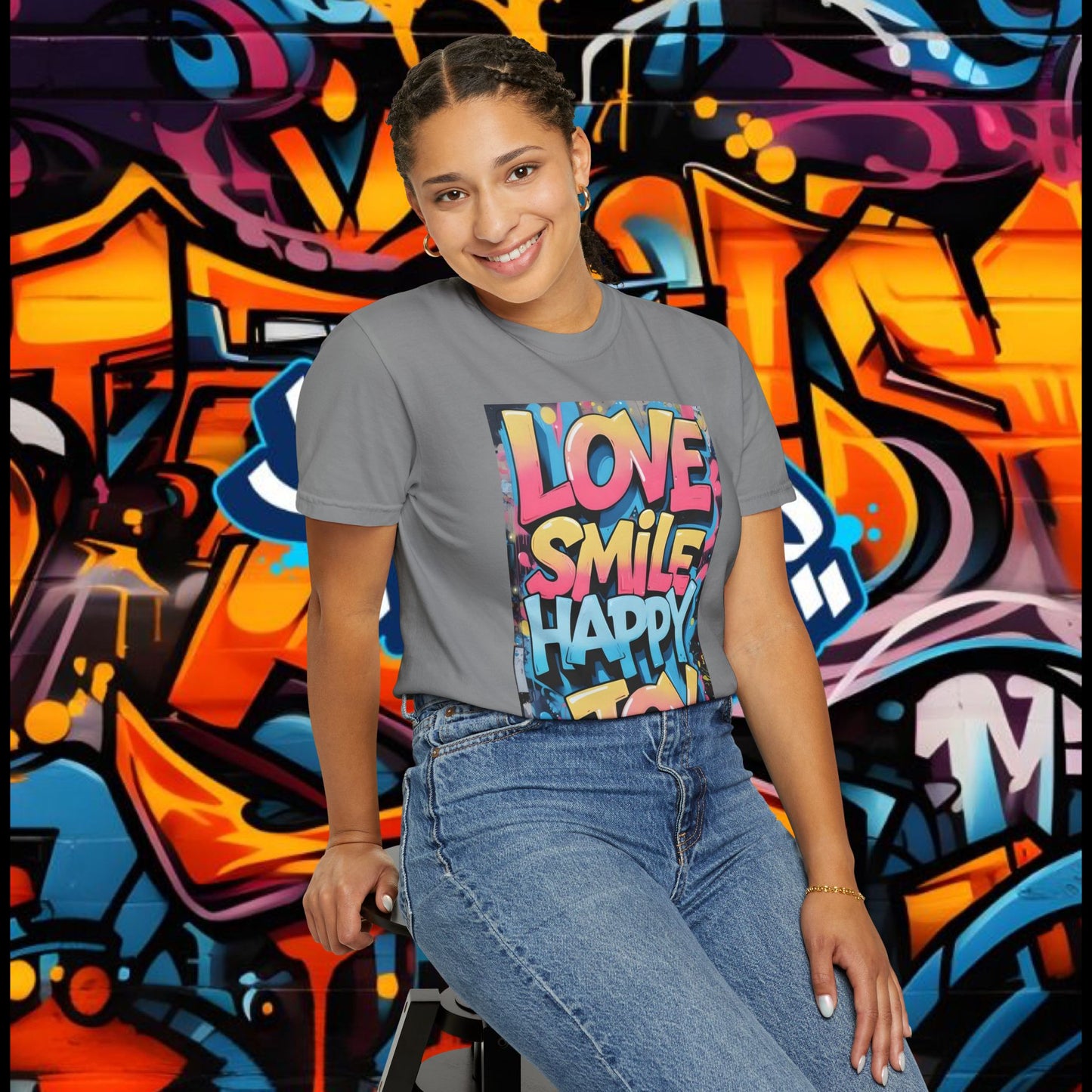 Vibrant Positive Vibes T-Shirt, Affirmation Tee, Casual Wear, Gift for Friends, Summer Style, Joyful Graphic Tee