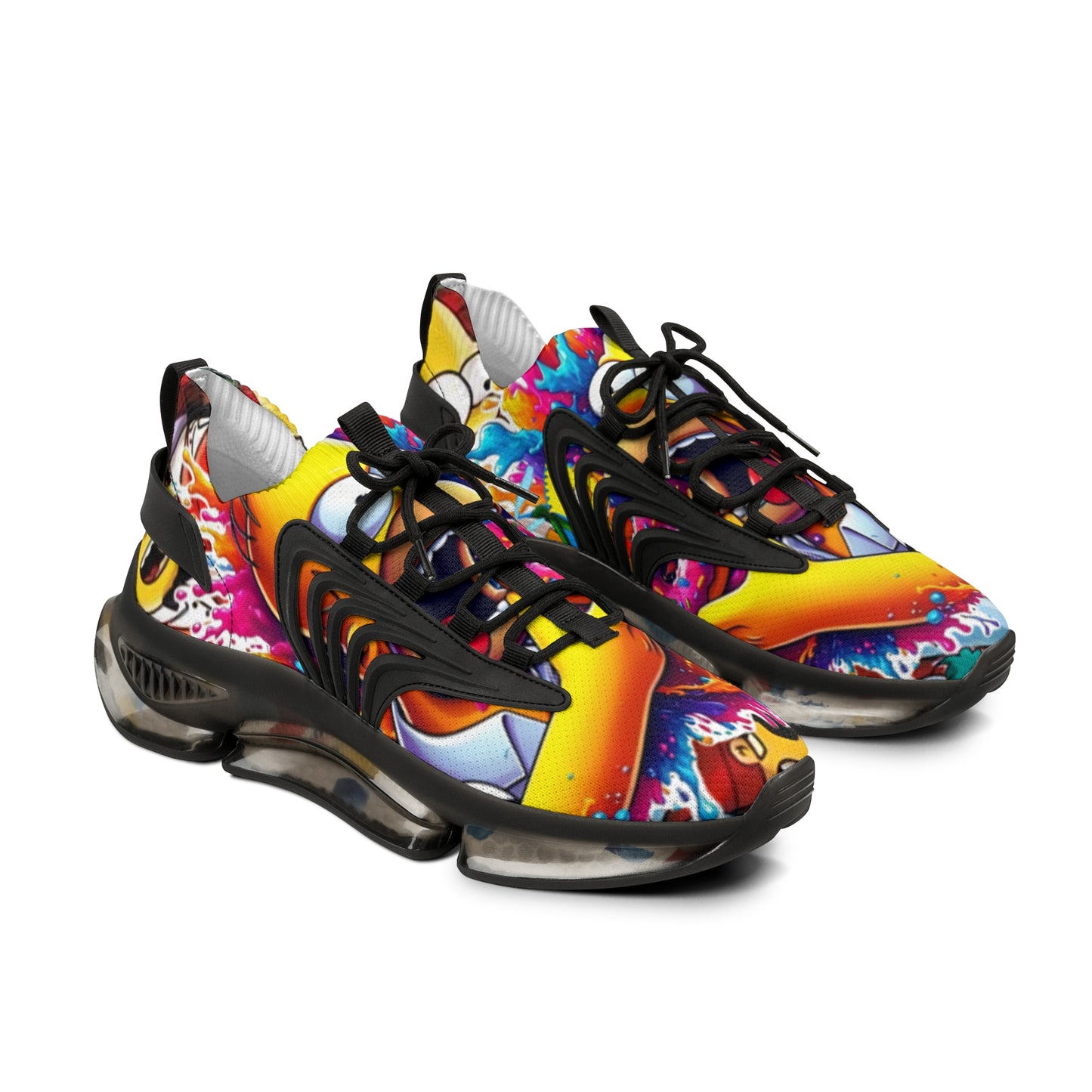 Vibrant Men's Mesh Sneakers - Colorful Sports Shoes, Trendy Footwear, Summer Style, Outdoor Running, Casual Fashion