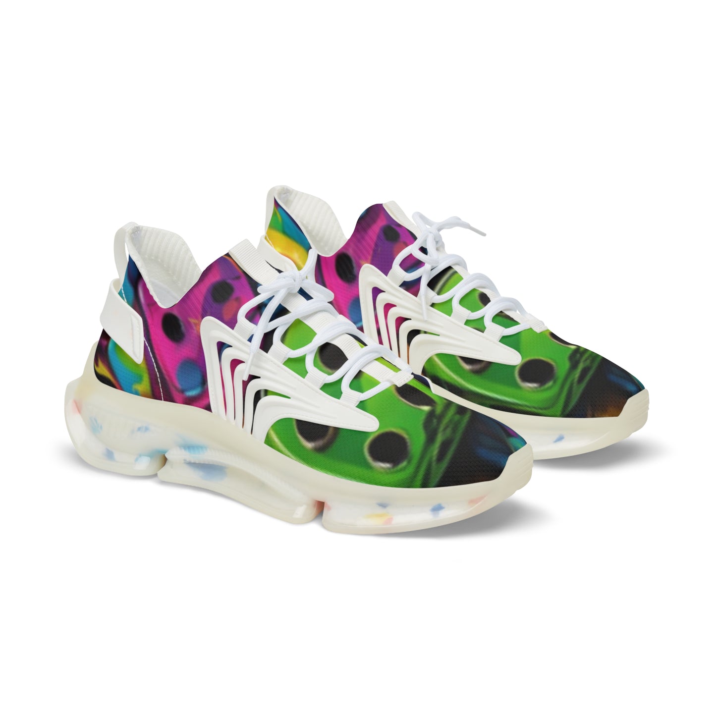 Roll the dice Men's Mesh Sneakers, Trendy Athletic Shoes, Colorful Casual Footwear, Statement Sneakers, Unique Sports Shoes