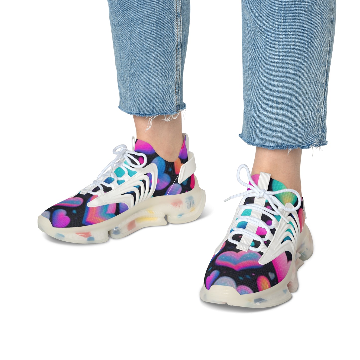Colorful Comfort Women's Mesh Sneakers, Trendy Sneakers for Everyday Wear, Perfect for Celebrations, Festival Footwear, Fashion Sneakers