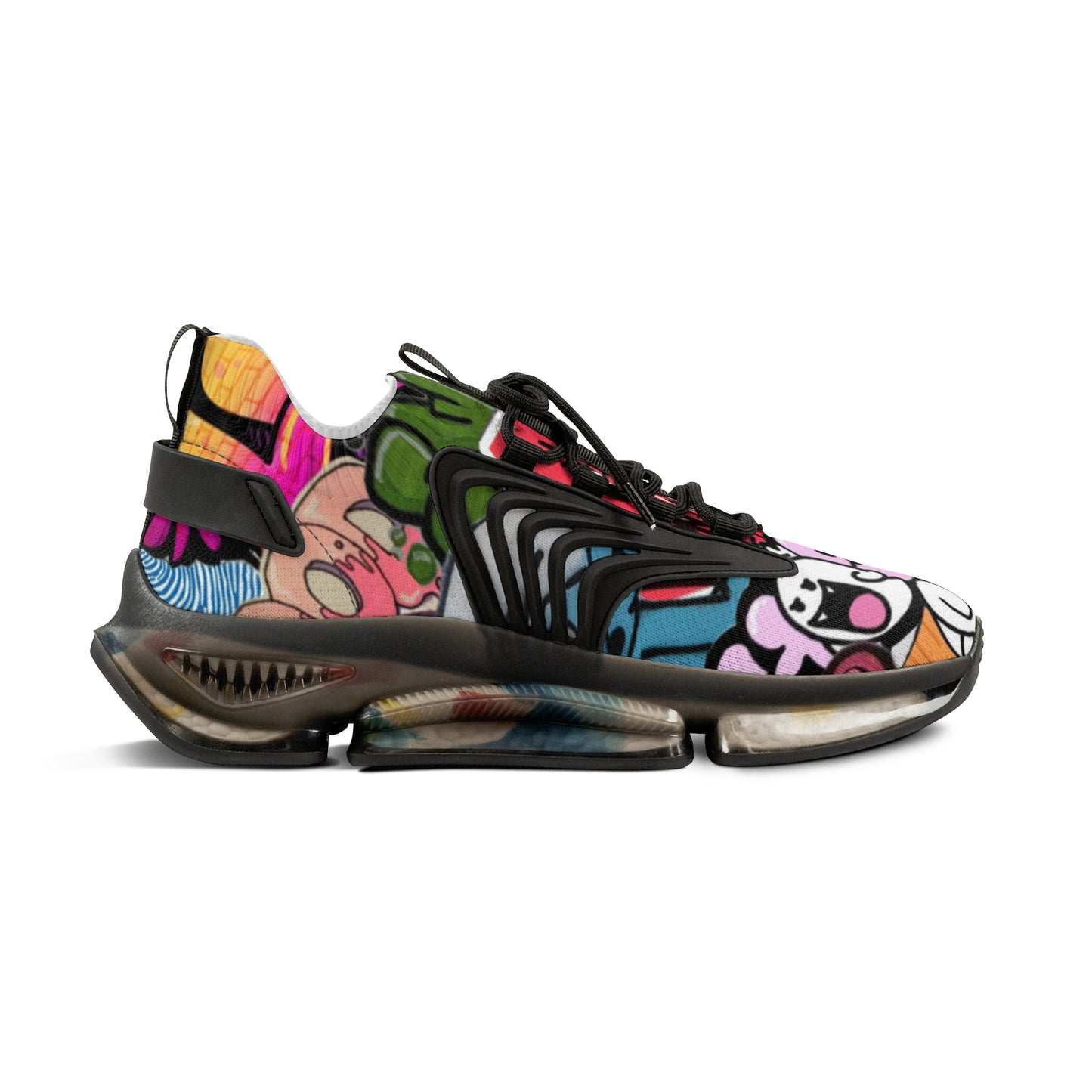Colorful Men's Mesh Sneakers for Trendy Casual Wear, Street Style Shoes, Athletic Footwear, Unique Gift for Fashion Lovers
