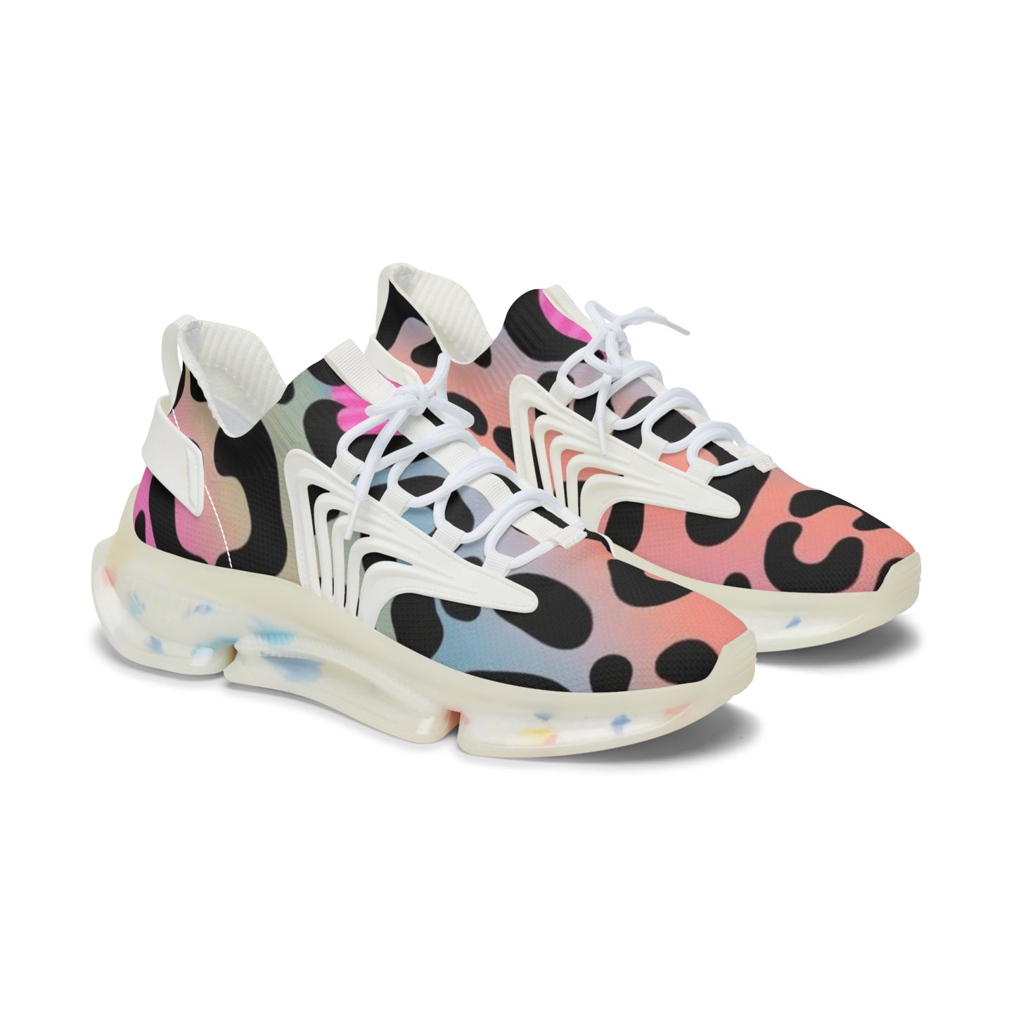 Sneakers - Cheetah Print Women's Mesh Sneakers