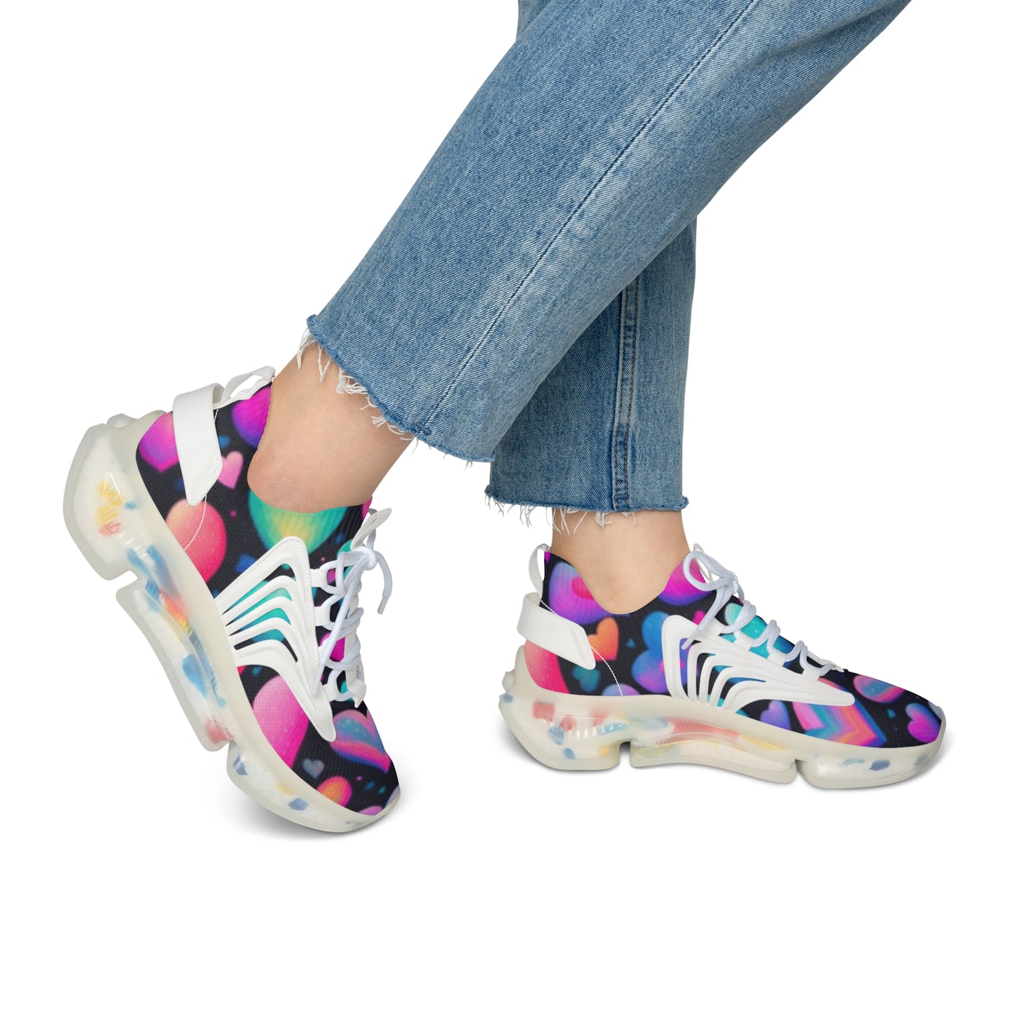 Colorful Comfort Women's Mesh Sneakers, Trendy Sneakers for Everyday Wear, Perfect for Celebrations, Festival Footwear, Fashion Sneakers