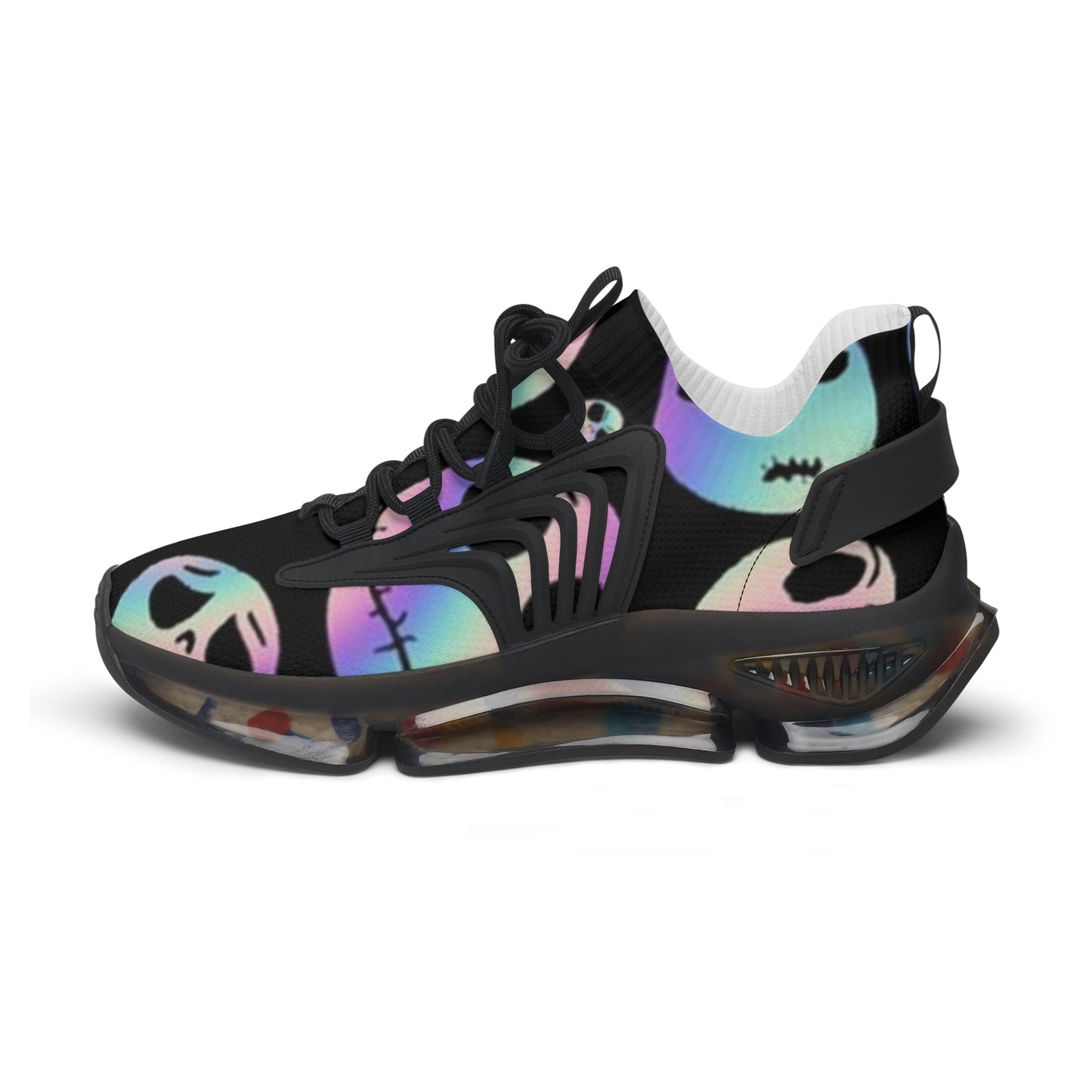 Sneakers - Halloween Colorful Ghost Print Women's Mesh Sneakers