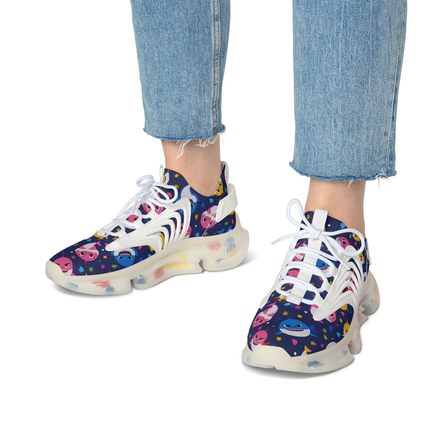 Colorful Women's Mesh Sneakers, Fun Athletic Shoes, Trendy Sports Footwear, Casual Everyday Sneakers, Gift for Active Women