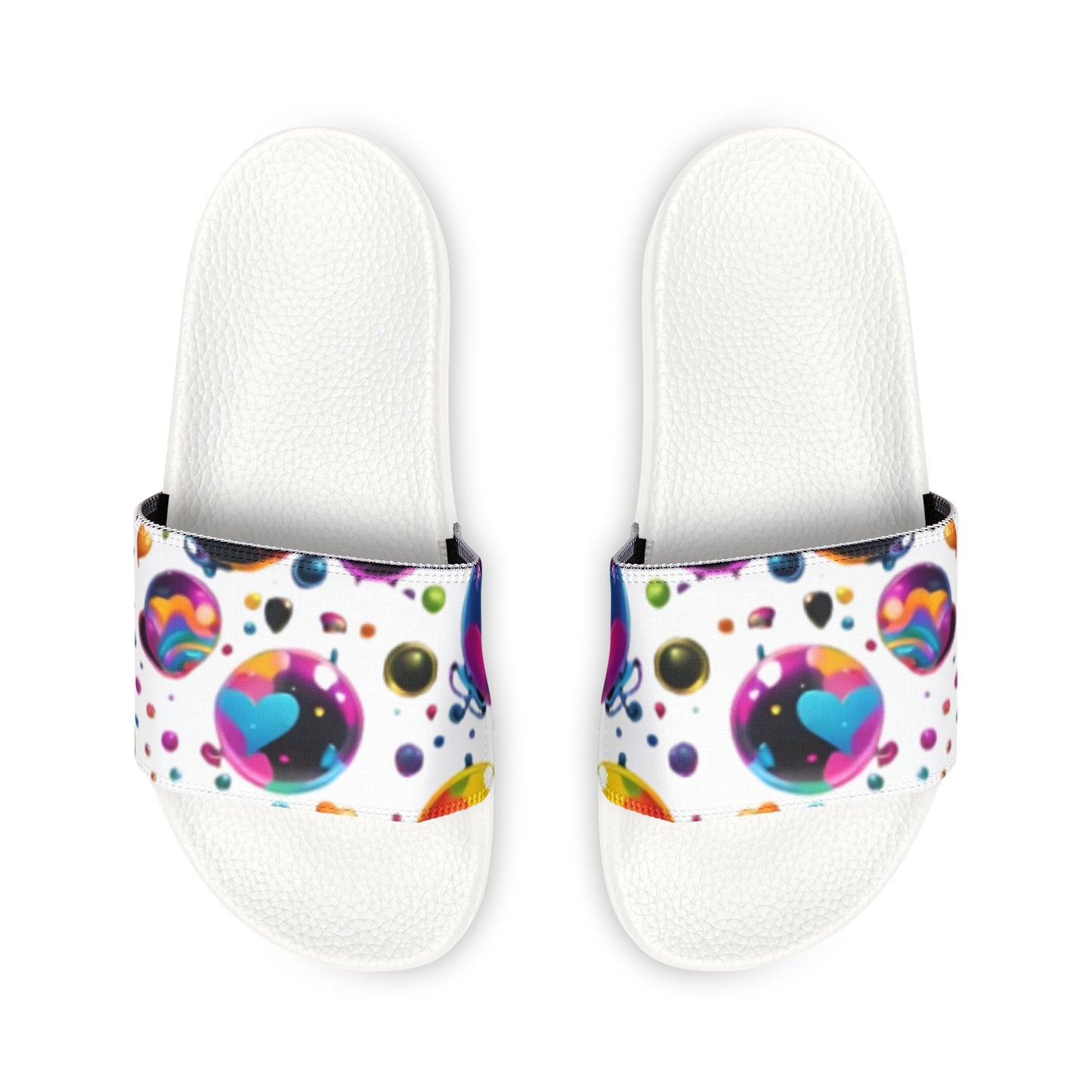 Sandals Slides - Candy Rain Design Removable-Strap Women's Shoes