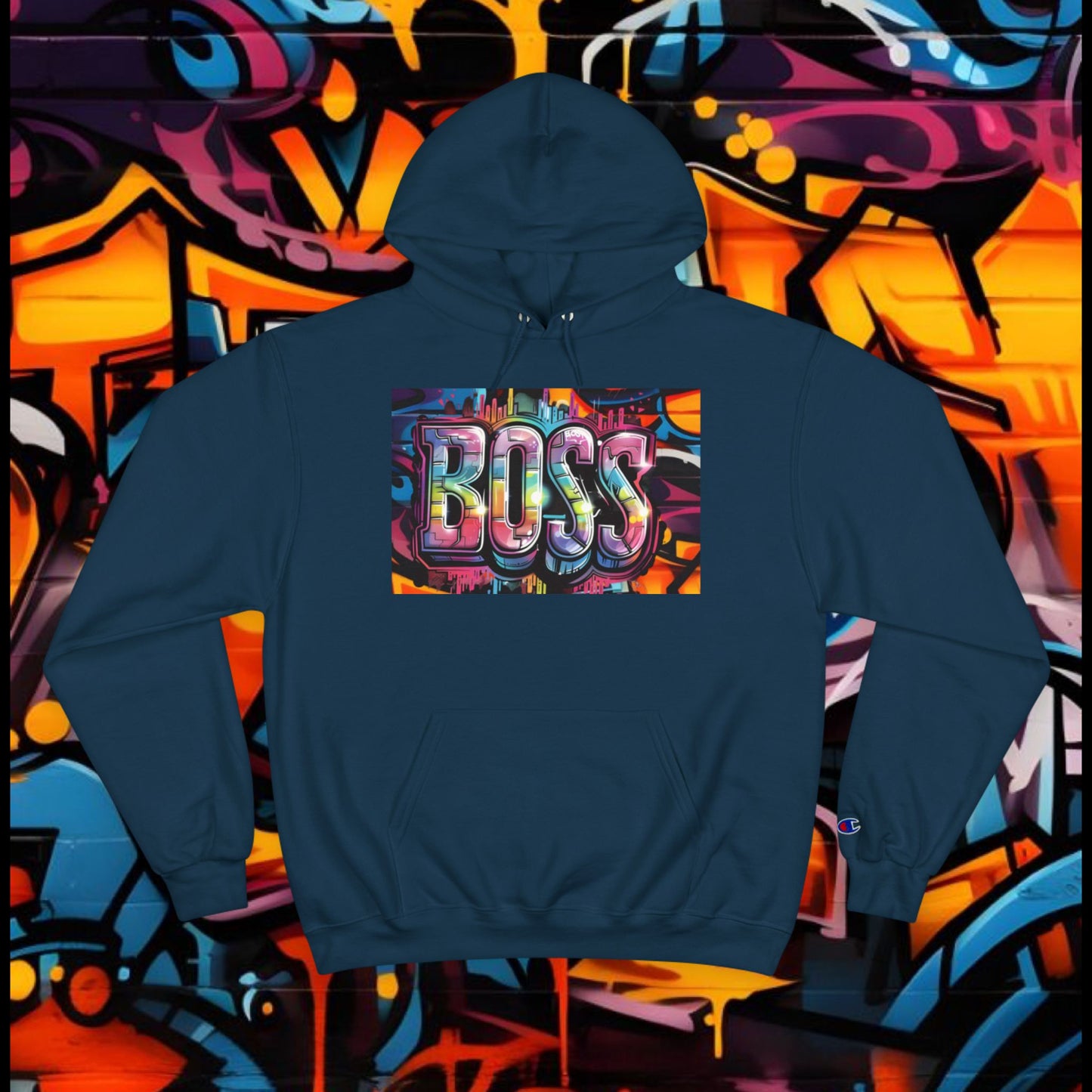 Boss Graffiti Hoodie - Street Style Sweatshirt, Urban Fashion, Gift for Him/Her, Trendy Outfit, Unique Graphic Apparel