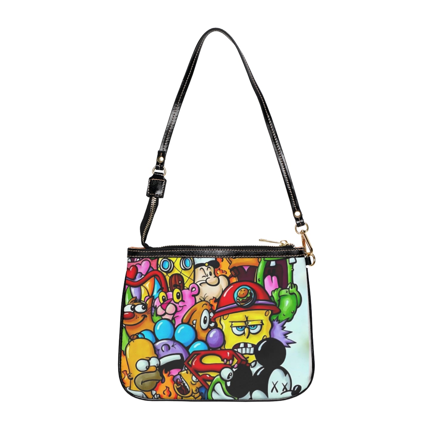Colorful Cartoon Small Shoulder Bag, Fun Accessory, Everyday Use, Gift for Kids and Teens, Festival Outing Bag, Unique Fashion Statement