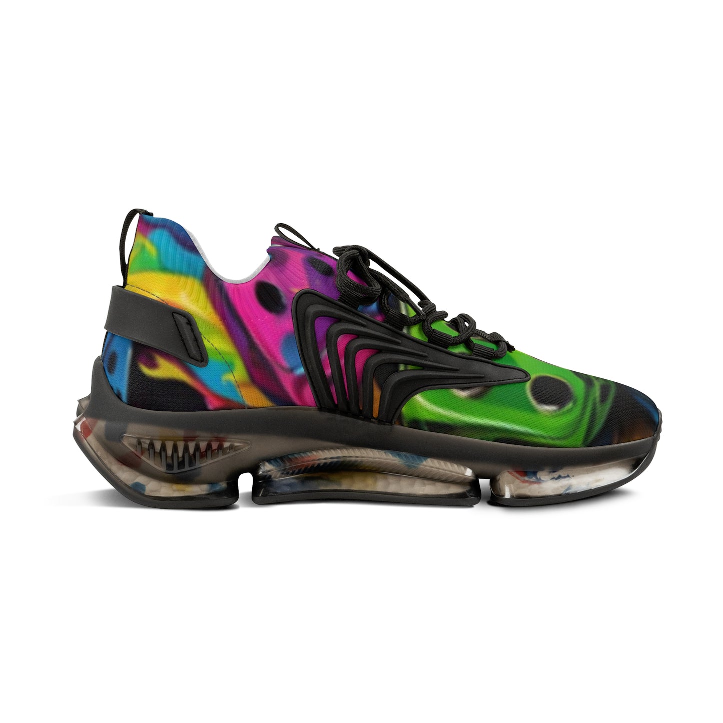 Roll the dice Men's Mesh Sneakers, Trendy Athletic Shoes, Colorful Casual Footwear, Statement Sneakers, Unique Sports Shoes