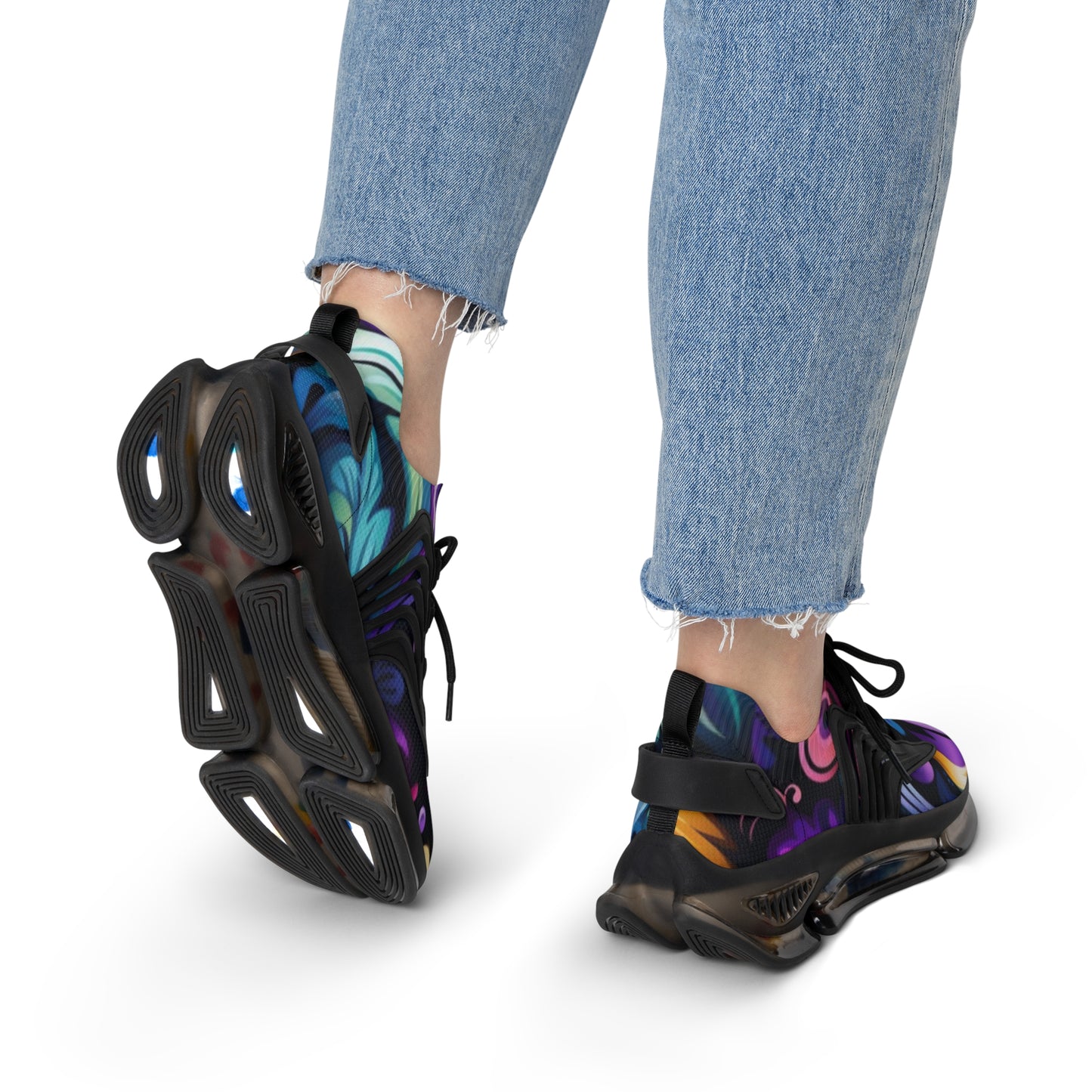 Colorful Women's Mesh Sneakers for Comfort and Style, Fashion Sneakers, Trendy Footwear, Exercise Shoes, Unique Gifts