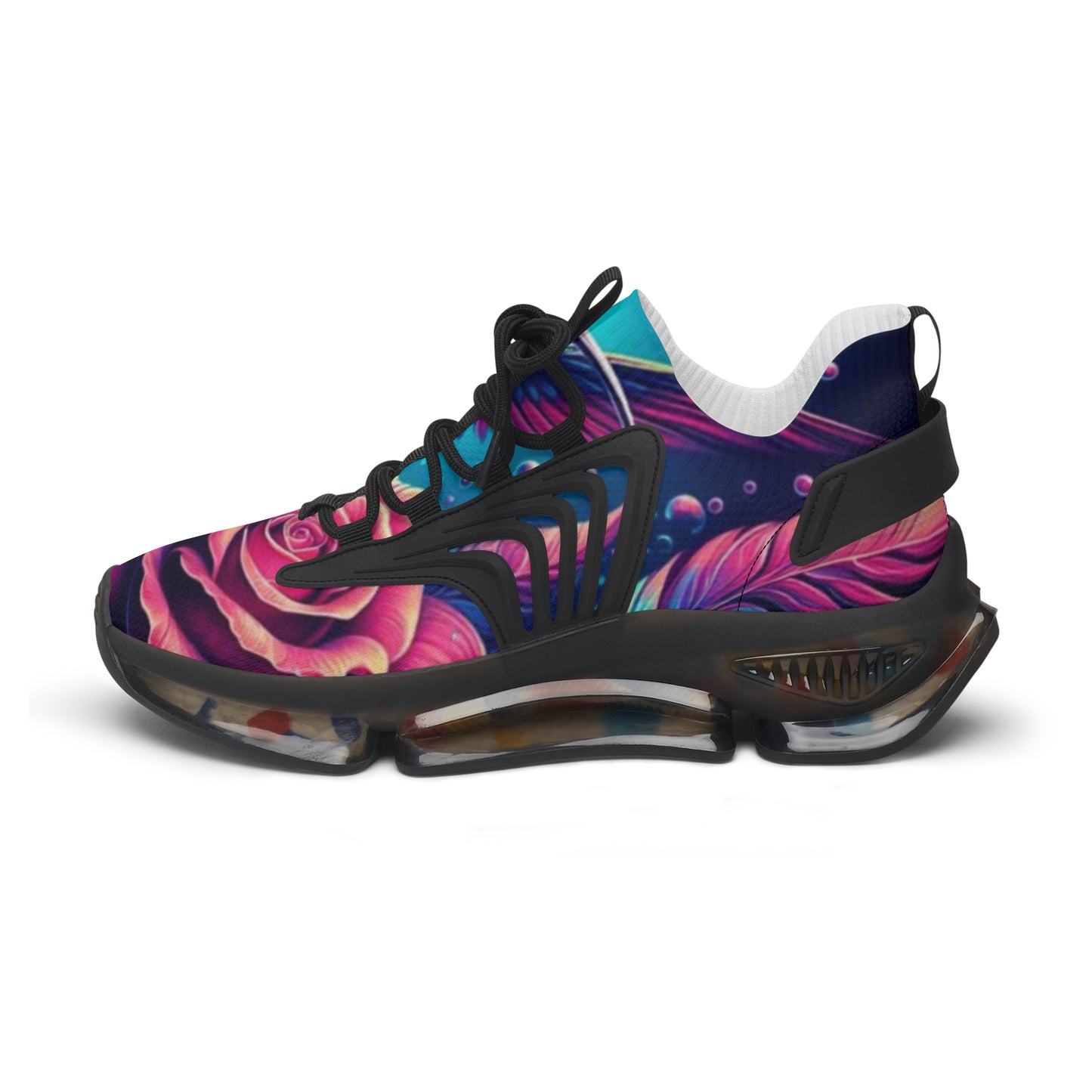 Mesh Sneakers - Hummingbird n Rose Design
