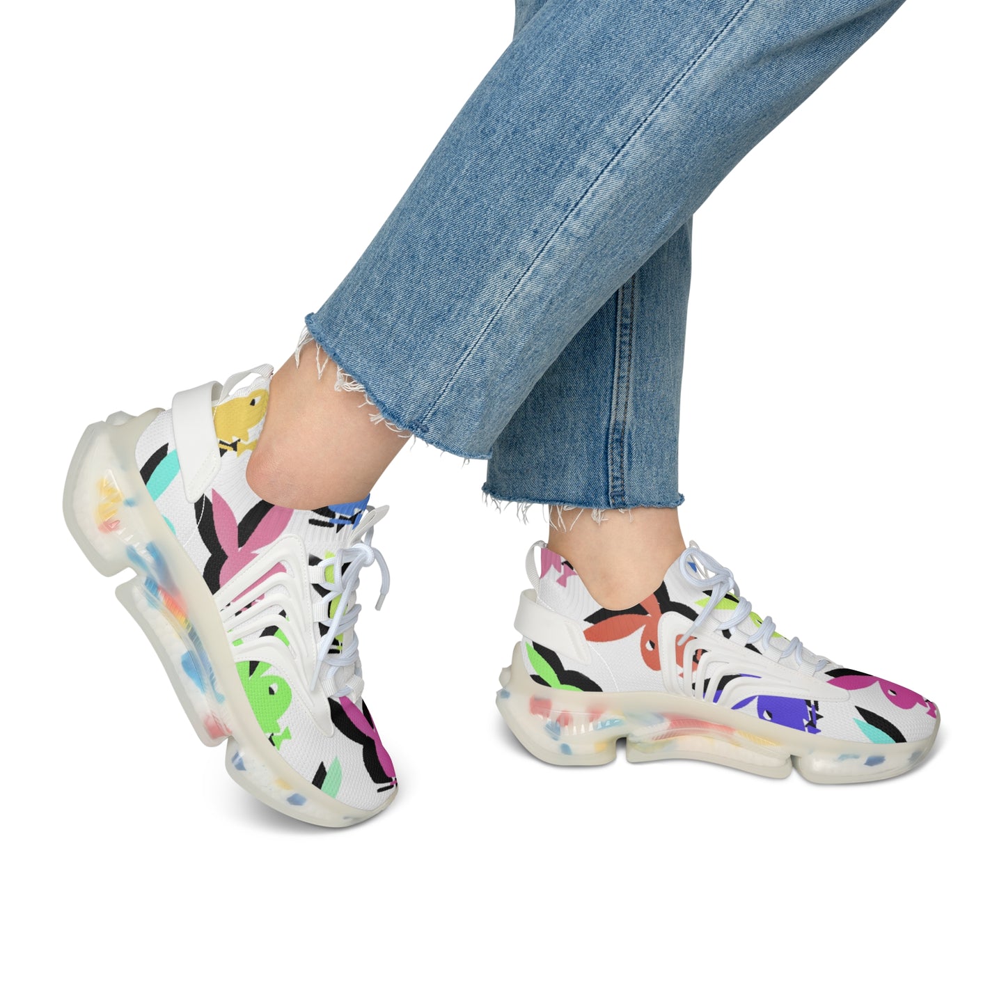 Whimsical Women's Mesh Sneakers - Colorful, Lightweight, Stylish for Daily Wear, Walking, Fitness, Spring, Summer Adventures