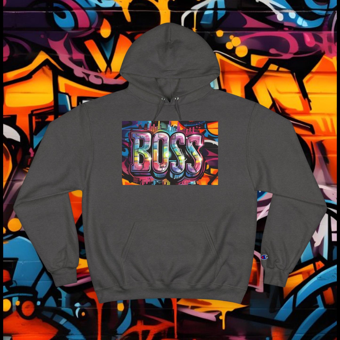 Boss Graffiti Hoodie - Street Style Sweatshirt, Urban Fashion, Gift for Him/Her, Trendy Outfit, Unique Graphic Apparel