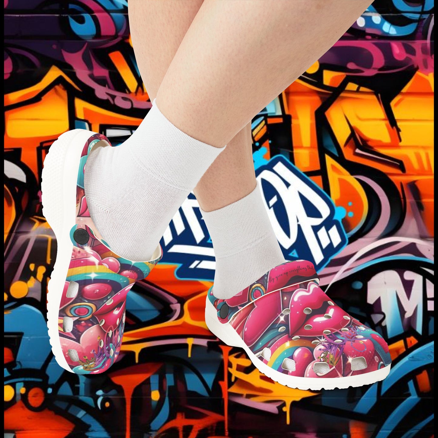 Foam Shoes - Queen with Colorful Design