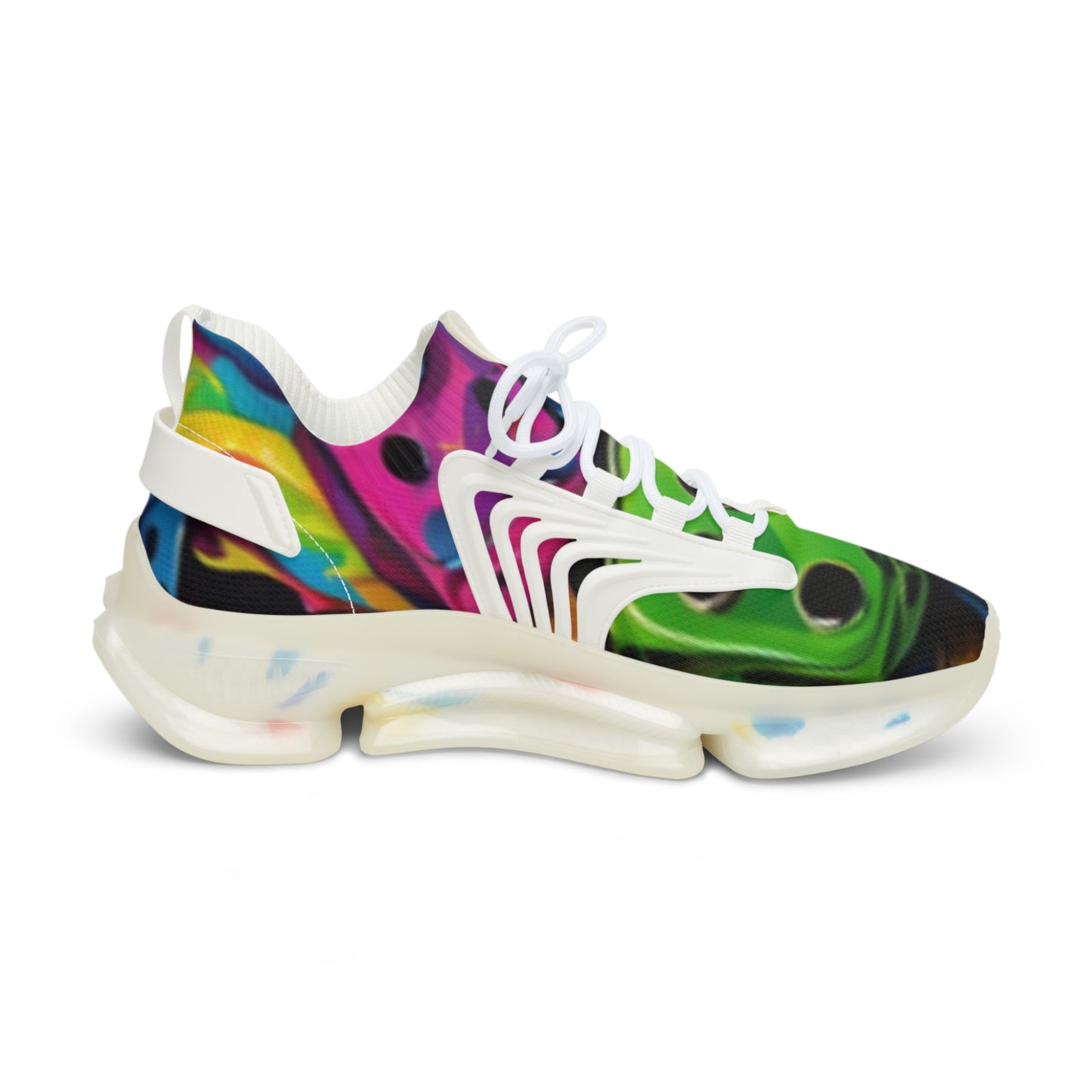 Roll the dice Men's Mesh Sneakers, Trendy Athletic Shoes, Colorful Casual Footwear, Statement Sneakers, Unique Sports Shoes