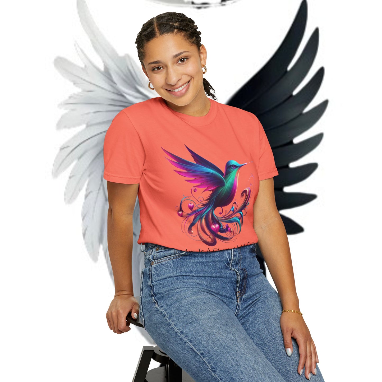 Garment-Dyed T-shirt - Freedom is a Blessing Design