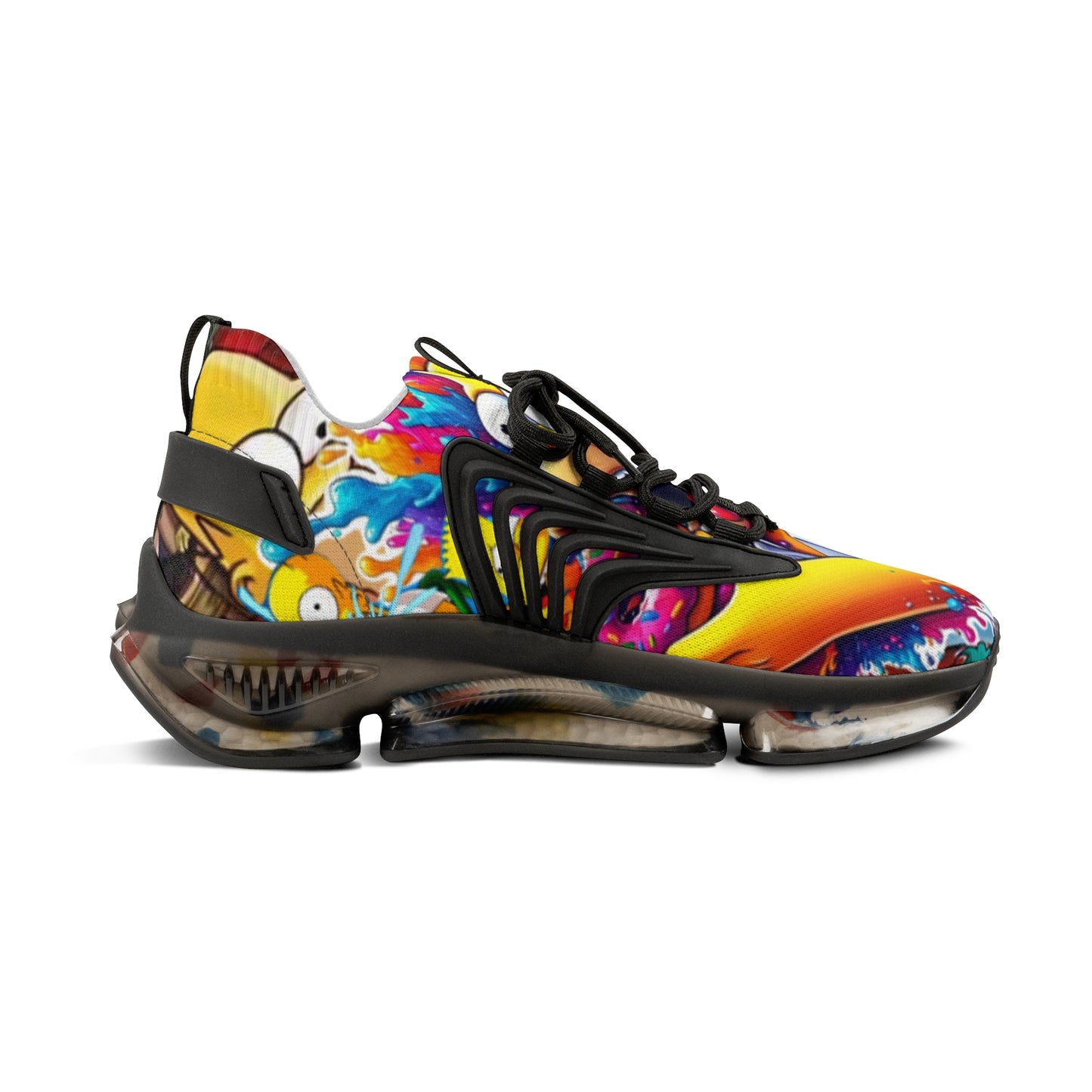 Vibrant Men's Mesh Sneakers - Colorful Sports Shoes, Trendy Footwear, Summer Style, Outdoor Running, Casual Fashion