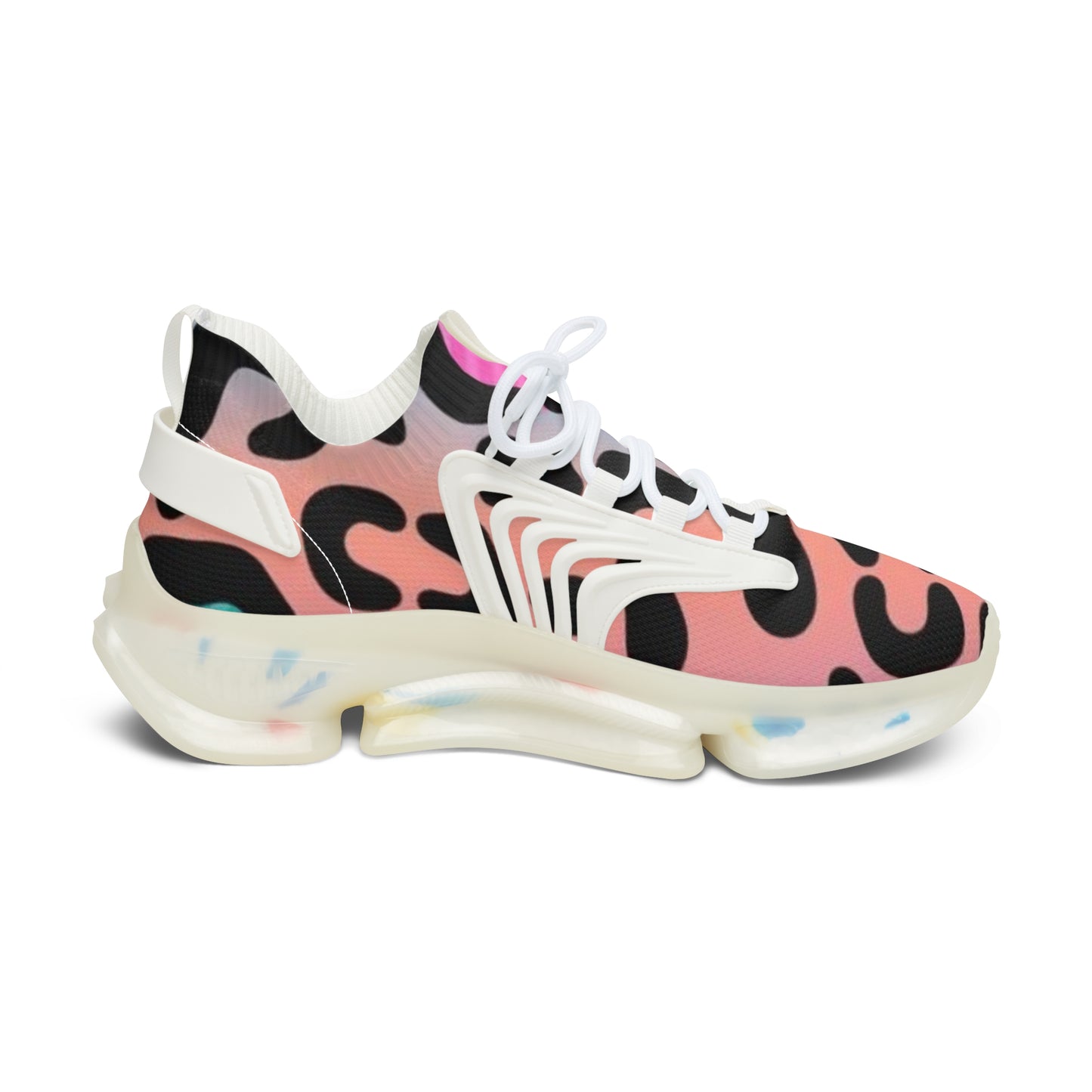 Sneakers - Cheetah Print Women's Mesh Sneakers