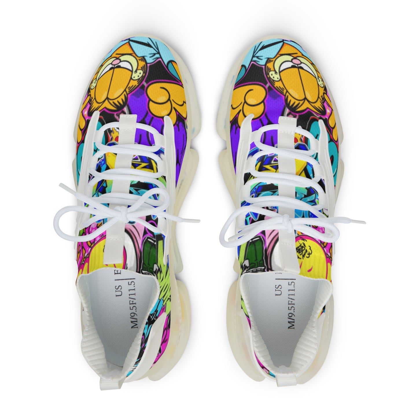 Men's Sneakers - Graffiti Style Shoes for Men
