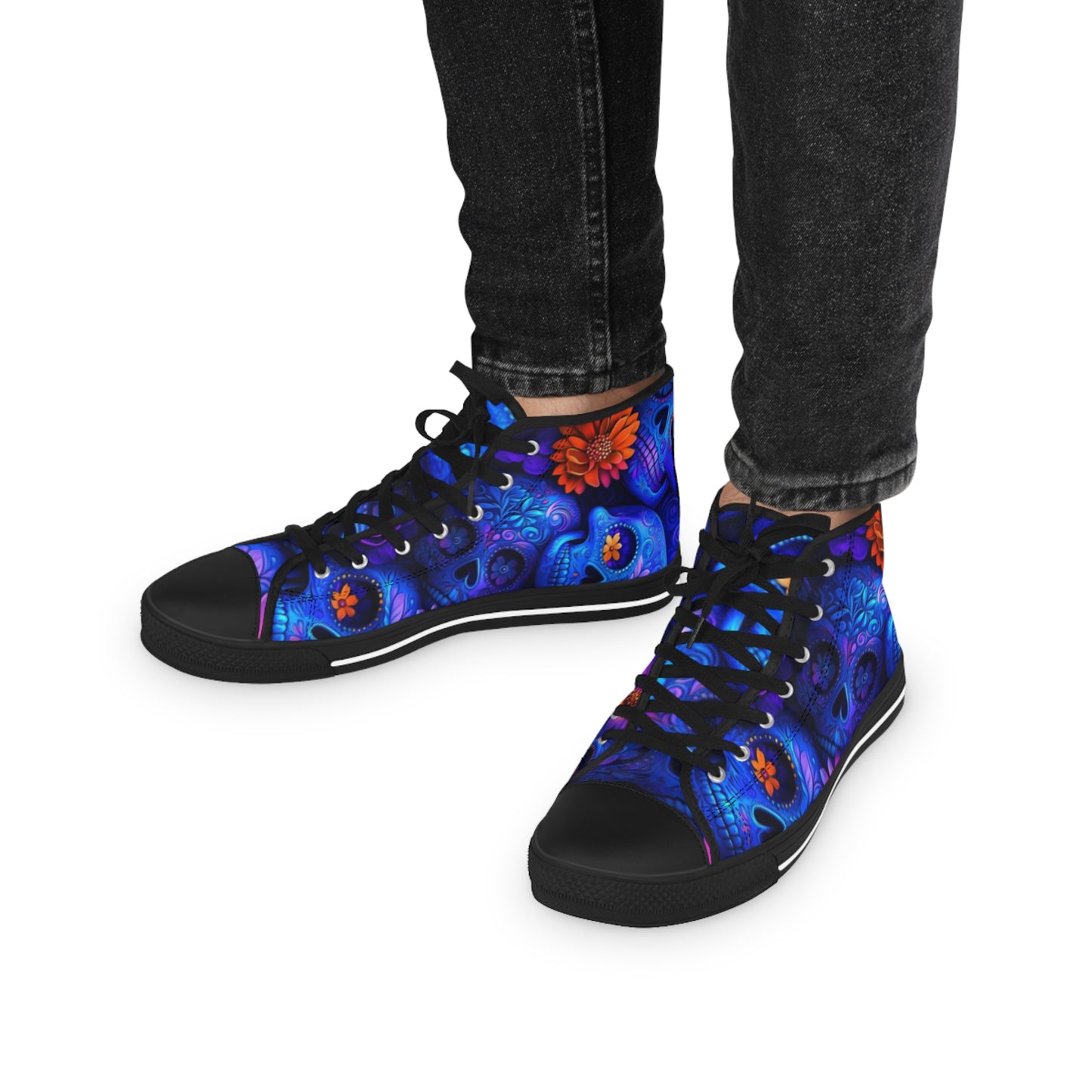 Vibrant High Top Sneakers for Men | Stylish Casual Footwear, Unique Gift for Him, Trendy Streetwear, Festival Shoes, Comfortable Sneakers