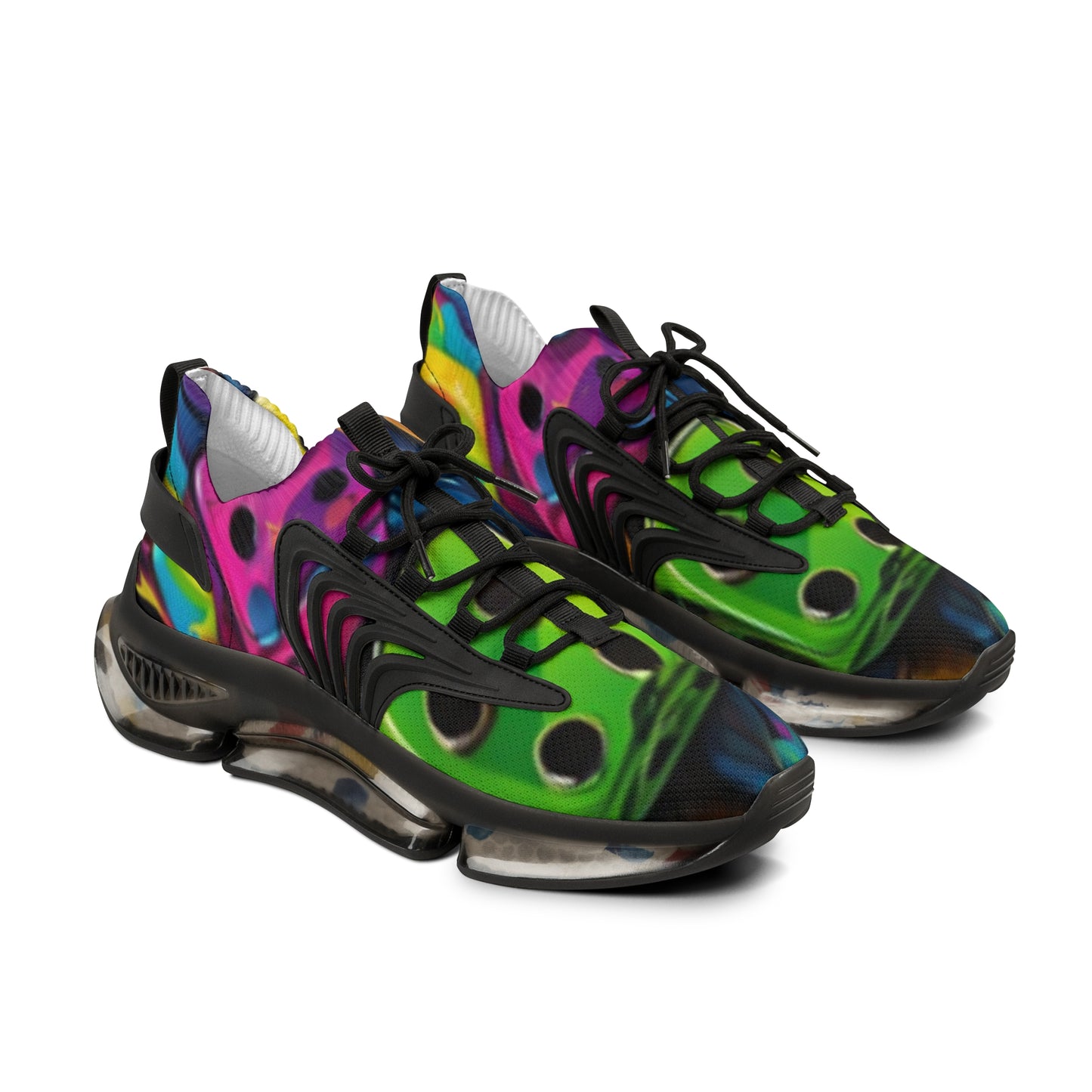 Roll the dice Men's Mesh Sneakers, Trendy Athletic Shoes, Colorful Casual Footwear, Statement Sneakers, Unique Sports Shoes