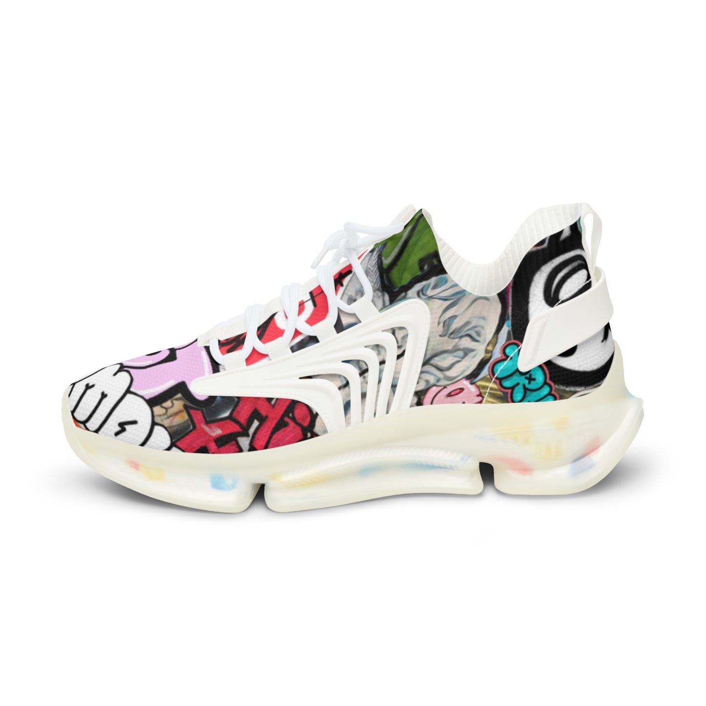 Colorful Men's Mesh Sneakers for Trendy Casual Wear, Street Style Shoes, Athletic Footwear, Unique Gift for Fashion Lovers