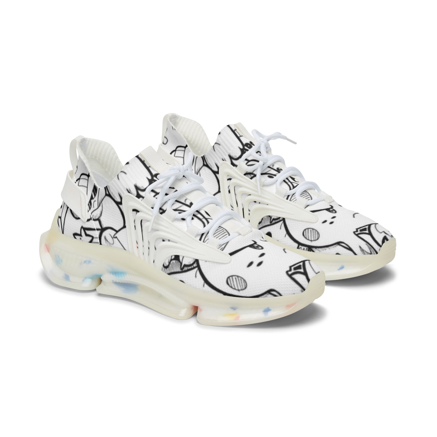 Chic Women's Mesh Sneakers, Trendy Athletic Shoes, Breathable Walking Shoes, Unique Style Footwear, Comfortable Casual Sneakers