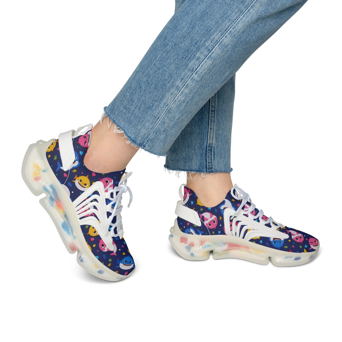 Colorful Women's Mesh Sneakers, Fun Athletic Shoes, Trendy Sports Footwear, Casual Everyday Sneakers, Gift for Active Women