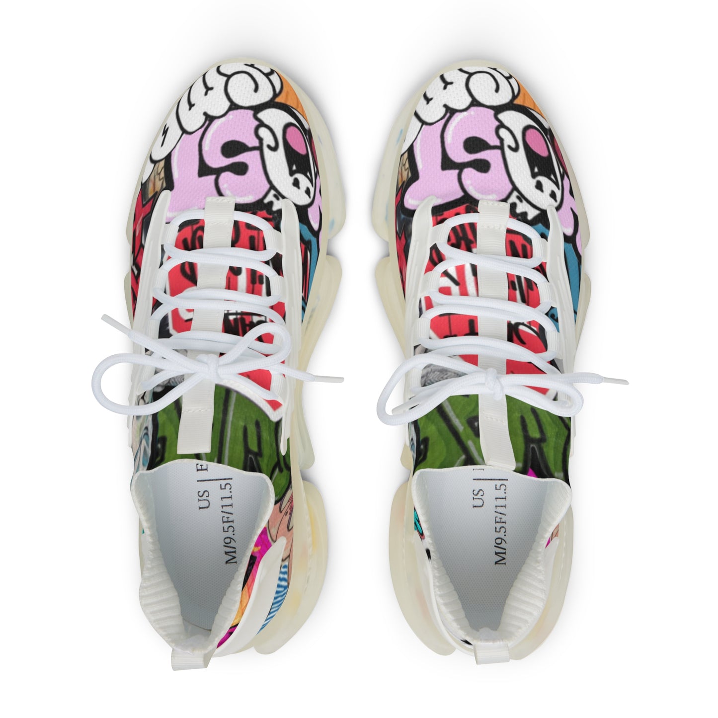 Colorful Men's Mesh Sneakers for Trendy Casual Wear, Street Style Shoes, Athletic Footwear, Unique Gift for Fashion Lovers