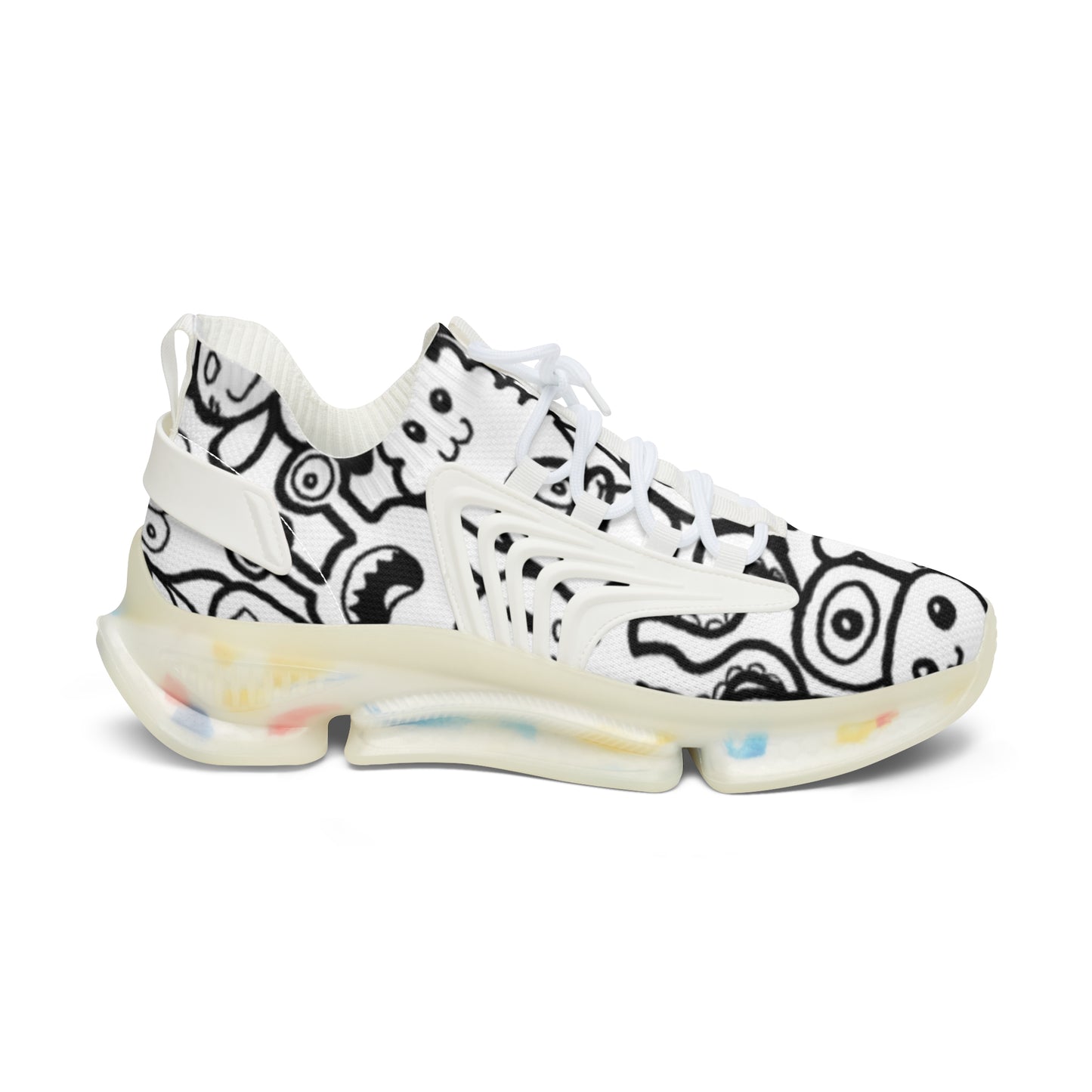 Trendy Women's Mesh Sneakers - Comfortable Athletic Shoes, Casual Footwear, Graphic Print Sneakers, Stylish Sports Shoes, Gift for Her