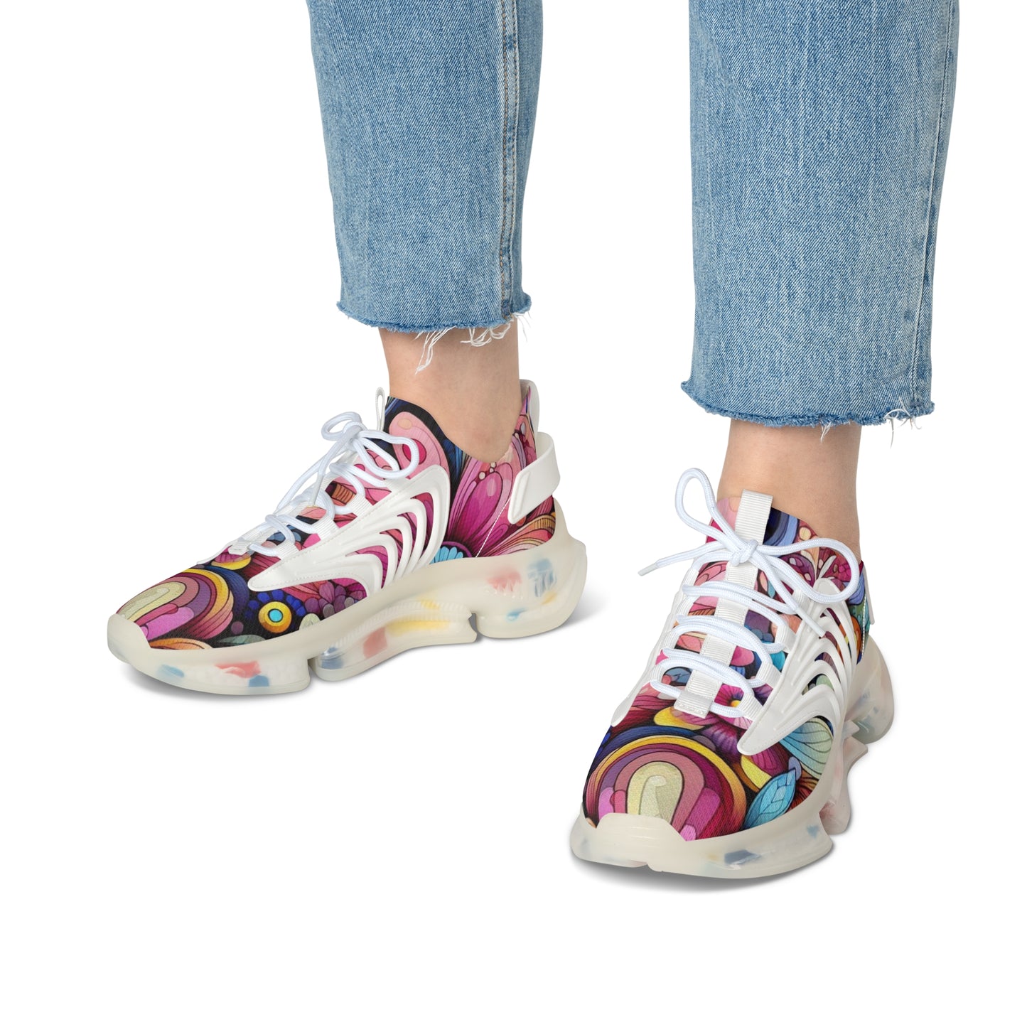 Colorful Women's Mesh Sneakers - Stylish Athletic Shoes for Fitness, Casual Wear, Travel, Festivals, and Everyday Comfort