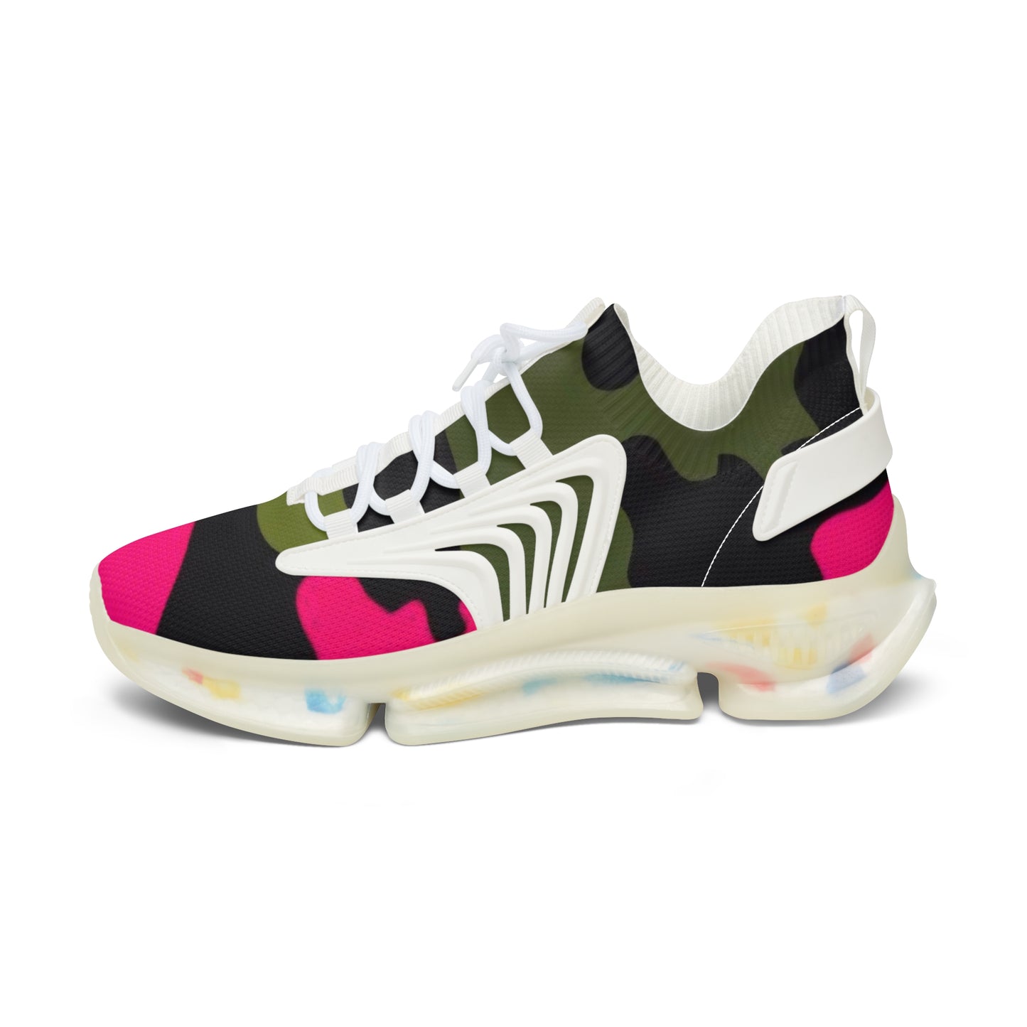 Vibrant Women's Mesh Sneakers - Colorful Athletic Shoes for Running, Casual Wear, Fitness, Travel, Trendy Style