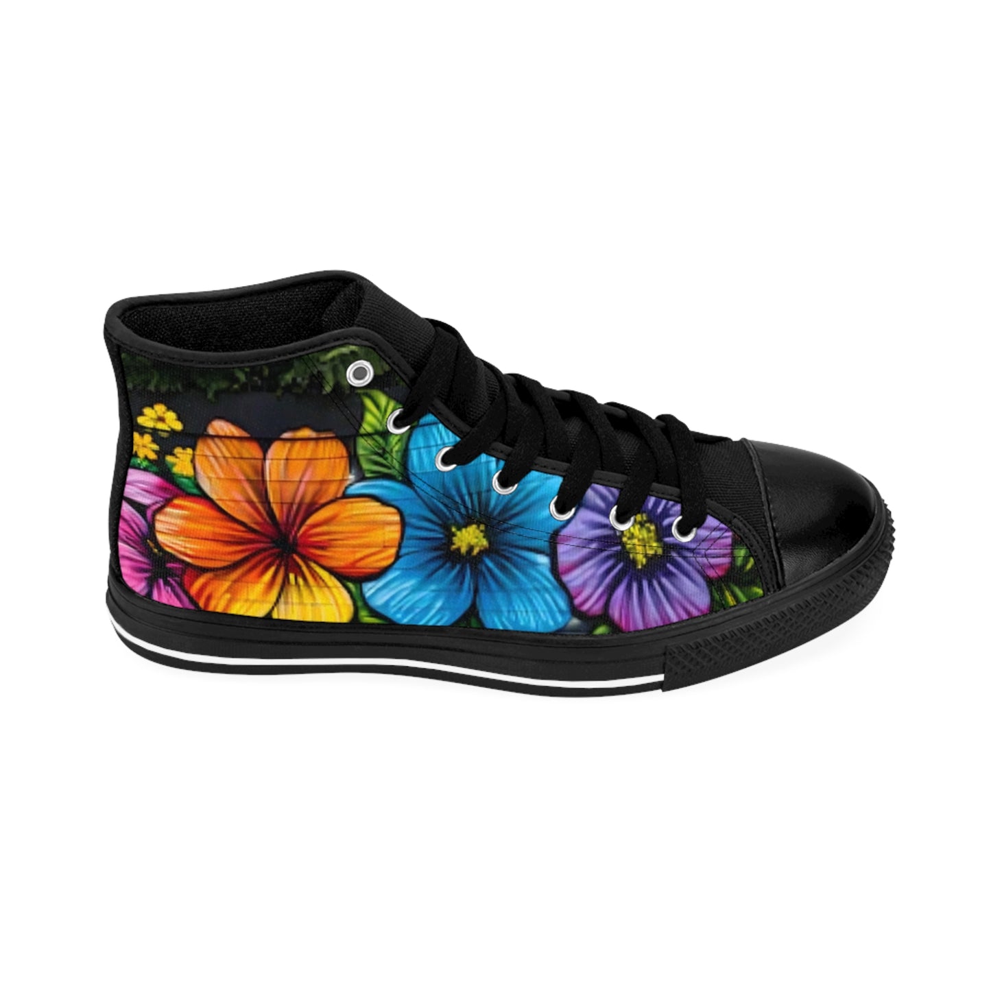 Floral High Top Sneakers